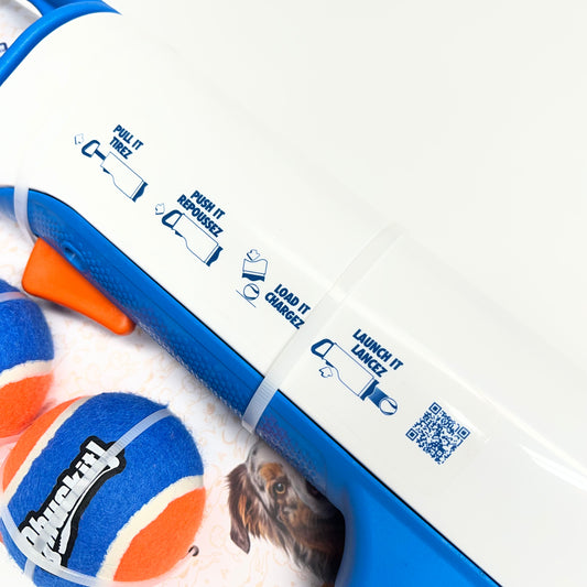 CHUCK IT Utlra Cannon Dog Launchers Toy W/ 4 Balls Medium Multicolor 4041270