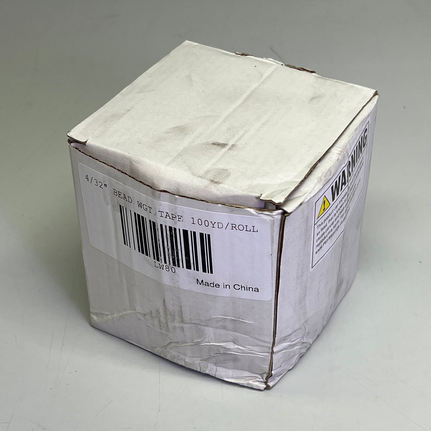 IF&D Lead Free Sausage Bead Weight Roll 4/32" Thick 100 yds White LW80