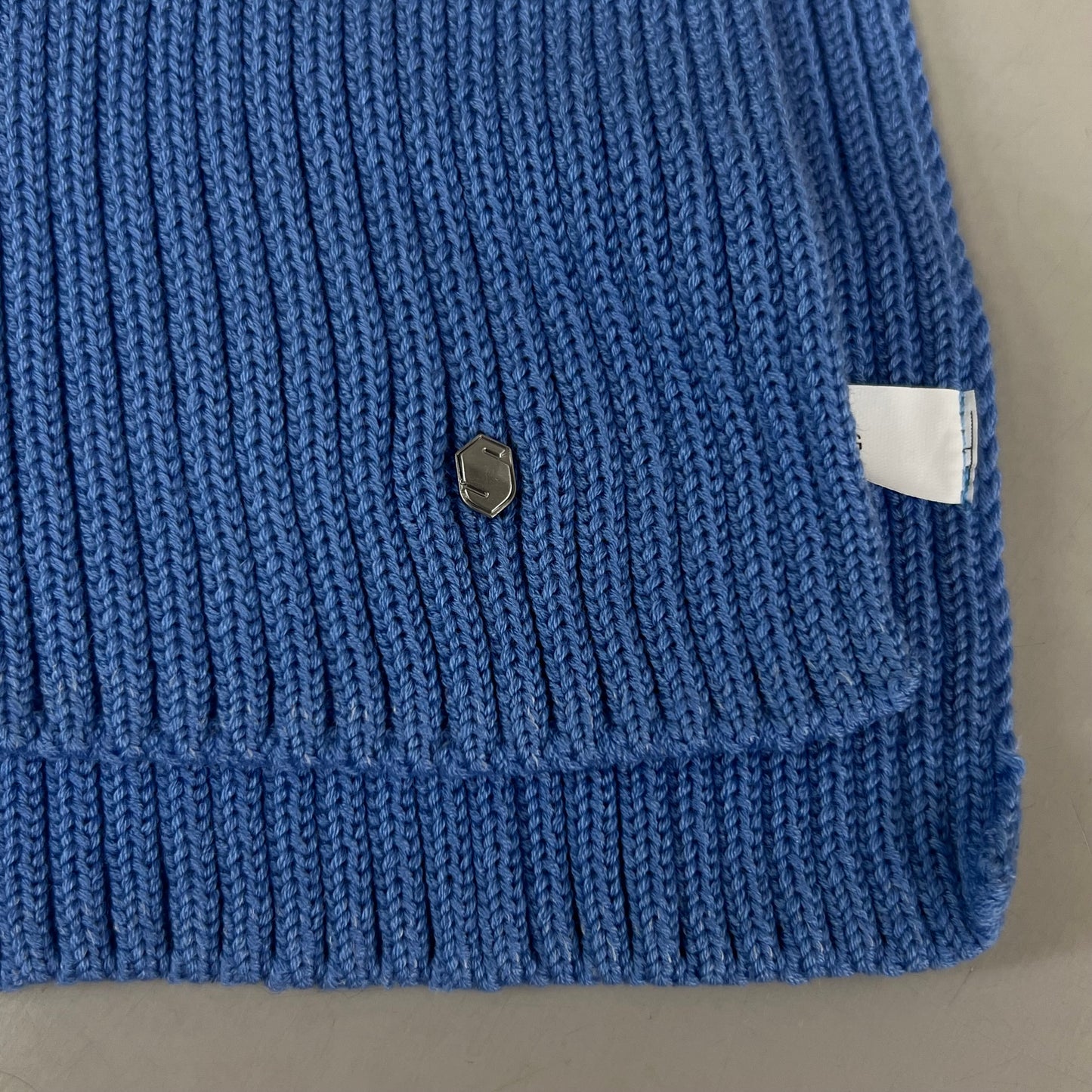 SAMSHIELD Lulli Long Cowl Neck Scarf Sz TU, One Size Fits All Washed Blue