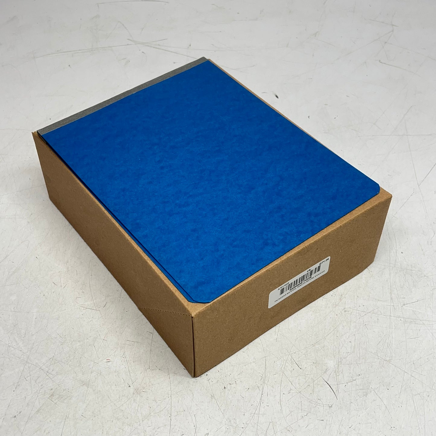 ACCO (25 PACK) Leather Embossed Presstex Report Covers  8.5" Top Blue A7017022