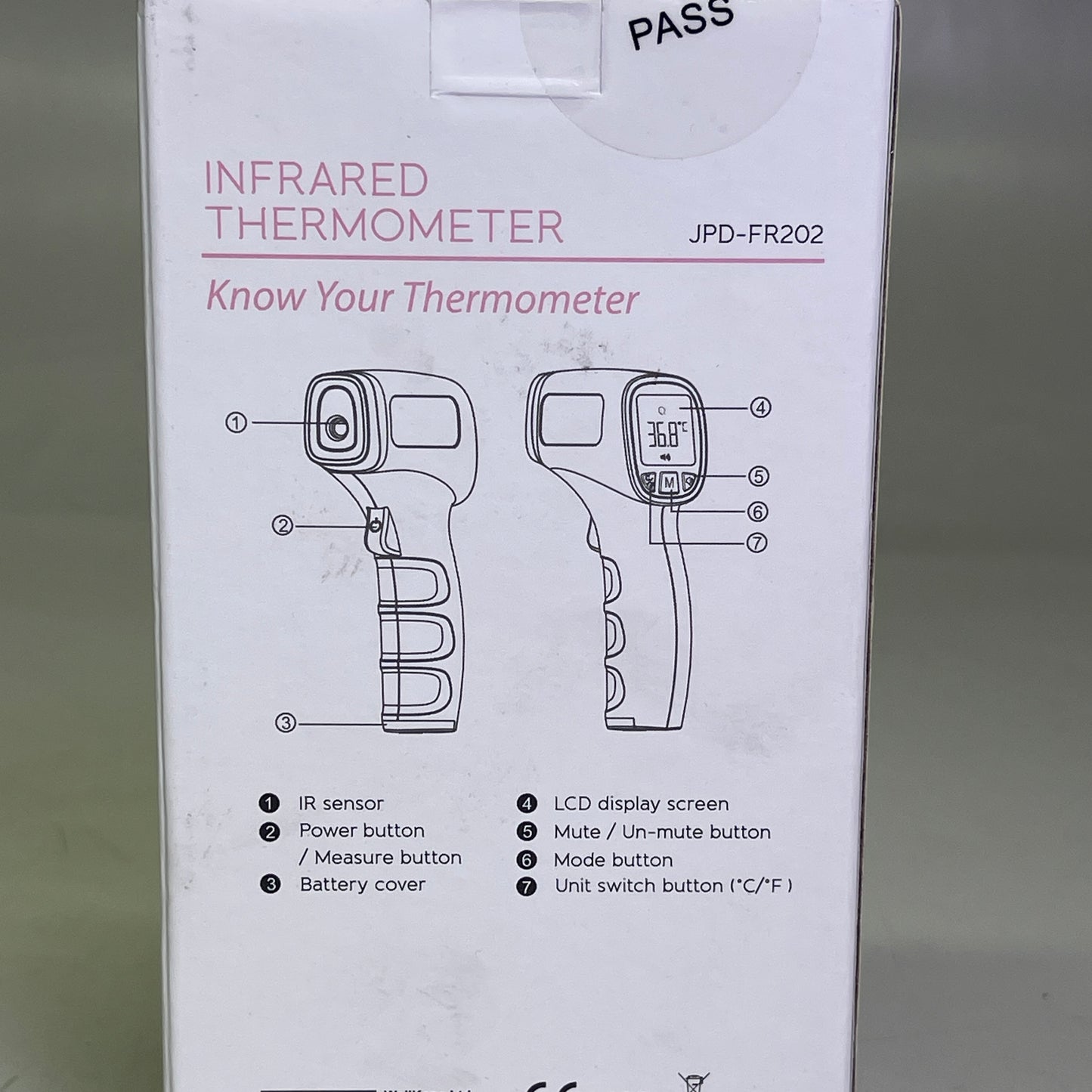 JUMPER Non-Contact Infrared Thermometer For Humans & Objects *USA SELLER* JPD-FR202