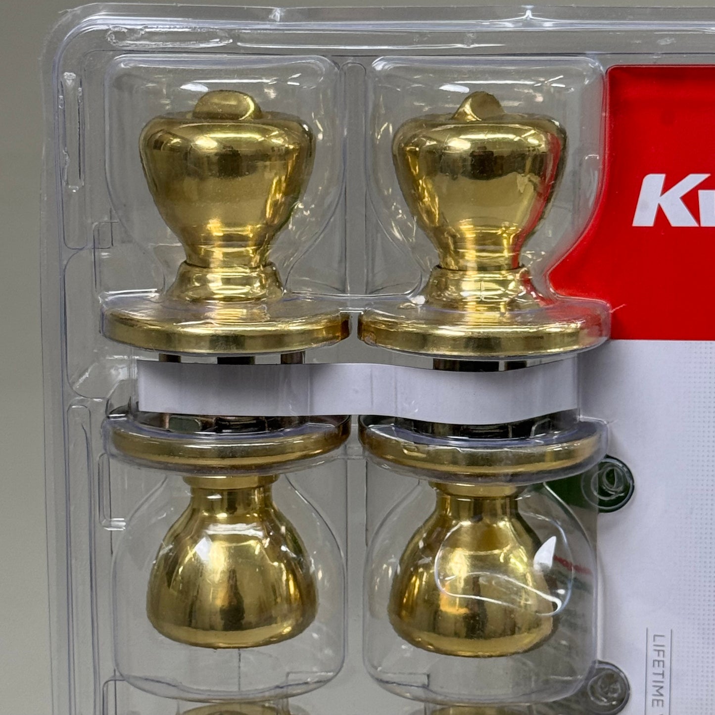 KWIKSET Tylo 400 Knobs & 660 Single Cylinder Deadbolts Polished Brass 92420-031