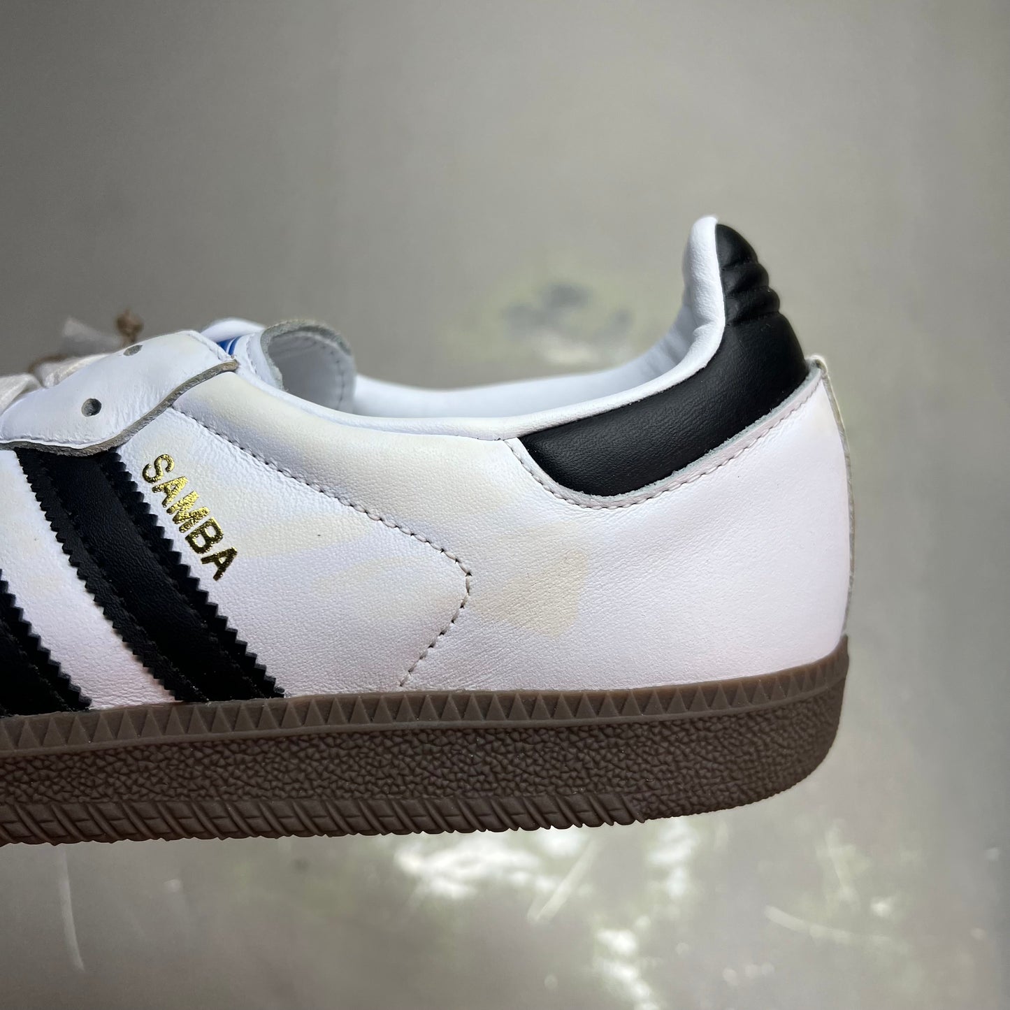 ZA@ ADIDAS Samba OG Sneaker Regular Fit Men's Sz 9.5 Black/White/Grey B75806 (As-is)