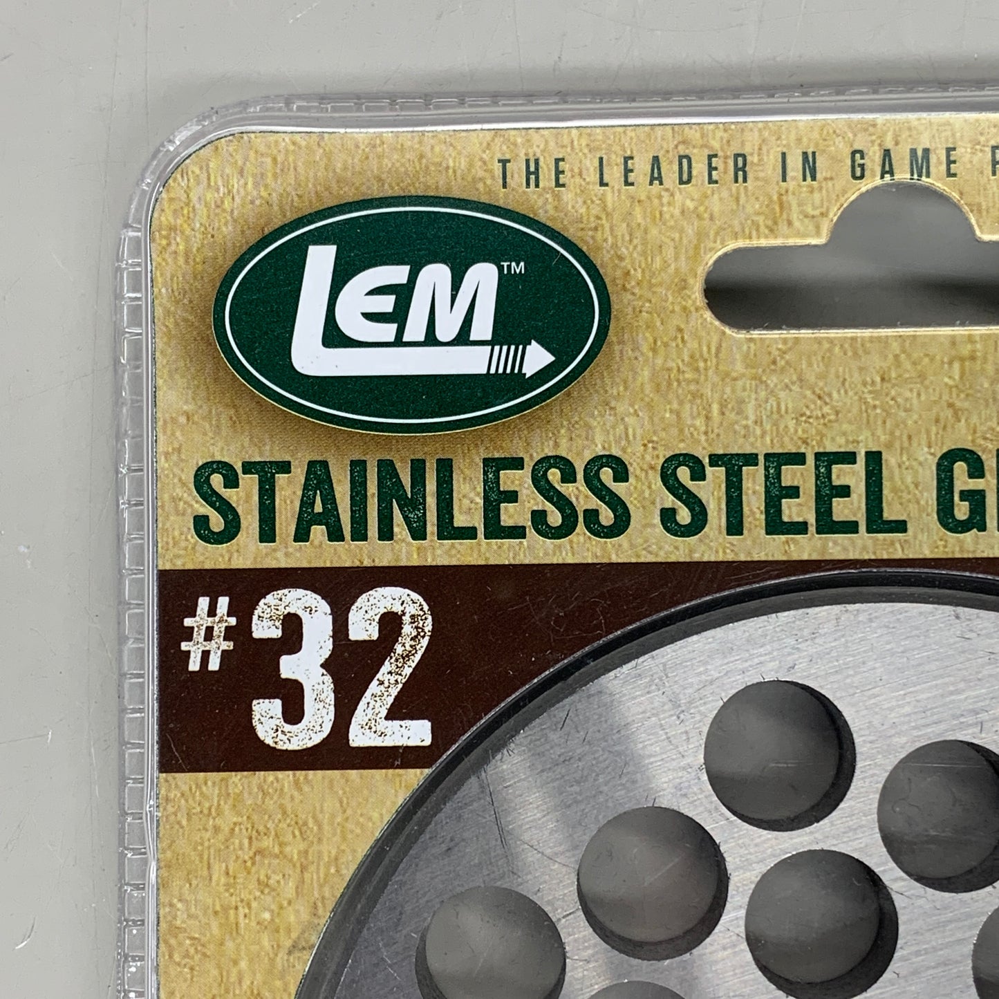 LEM Grinder Plate 12mm #32 (1/2") 2-7/8" Plate Diameter Stainless Steel 482SS