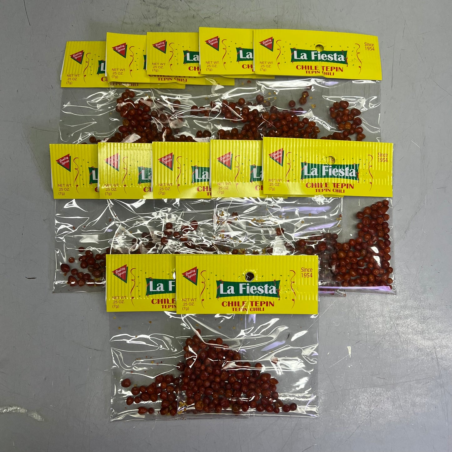 LA FIESTA (12 PACK) Bulk Whole Tepin Chili Cooking Seasoning .25oz