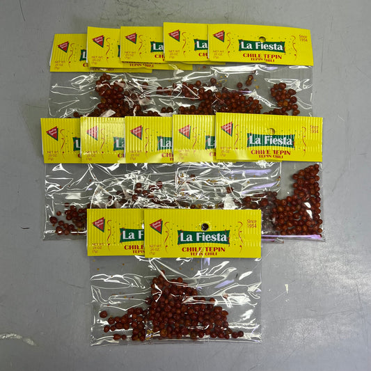 LA FIESTA (12 PACK) Bulk Whole Tepin Chili Cooking Seasoning .25oz