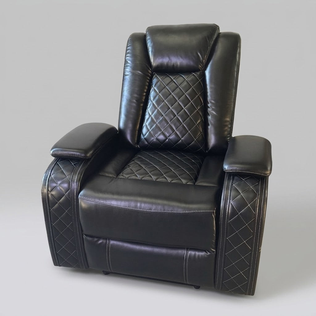 LIFE STYLE 3PC Power Reclining Set - Black GNT4632