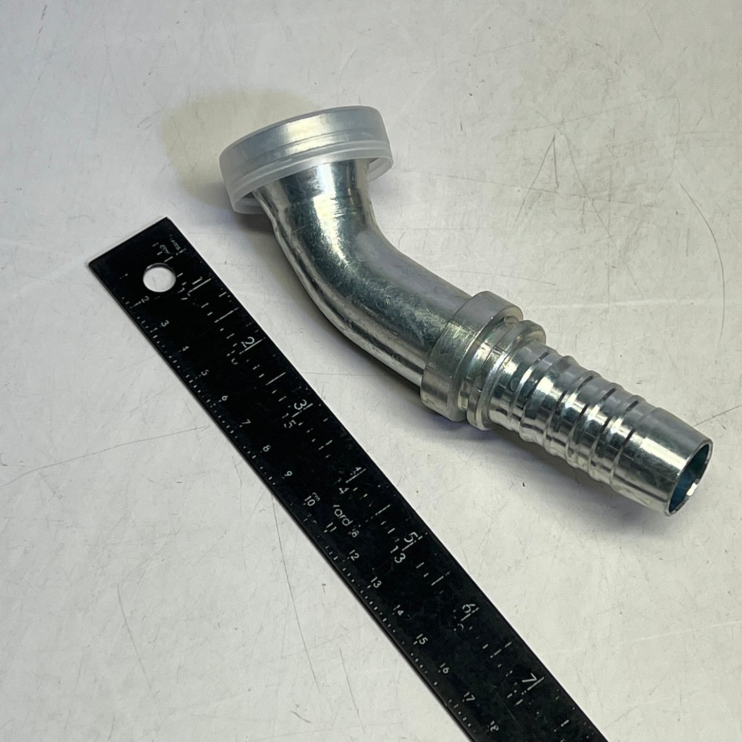 GATES O-ring Flange Heavy 45° Bent Tube Coupling 1" x 5.79"  Silver G20357-1616