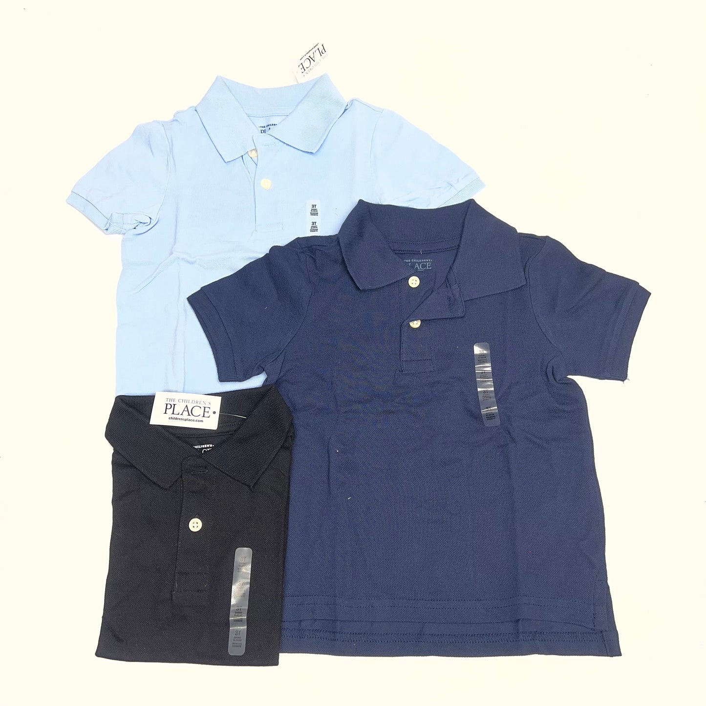 ZA@ (LOT OF 7) Assorted Polo Shirts 3 Button Up Collared Boy's Sz 3T Multicolor