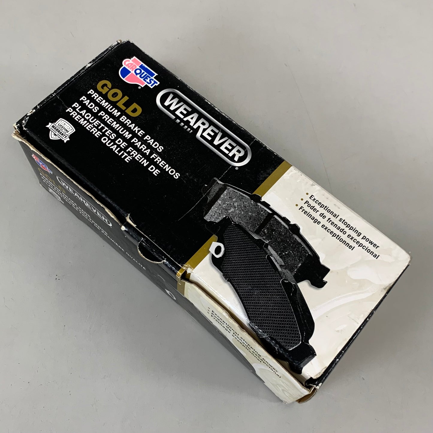 CARQUEST Premium Gold Ceramic Brake Pads Black/Chrome GNAD869