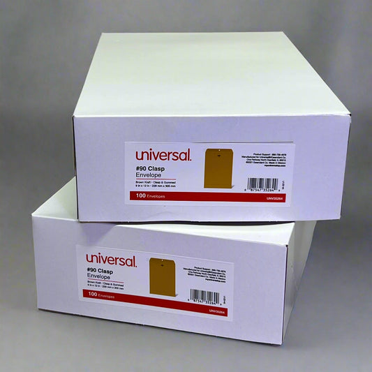 UNIVERSAL (200 ENVELOPES) Clasp Envelope Kraft #90 Yellow, UNV35264