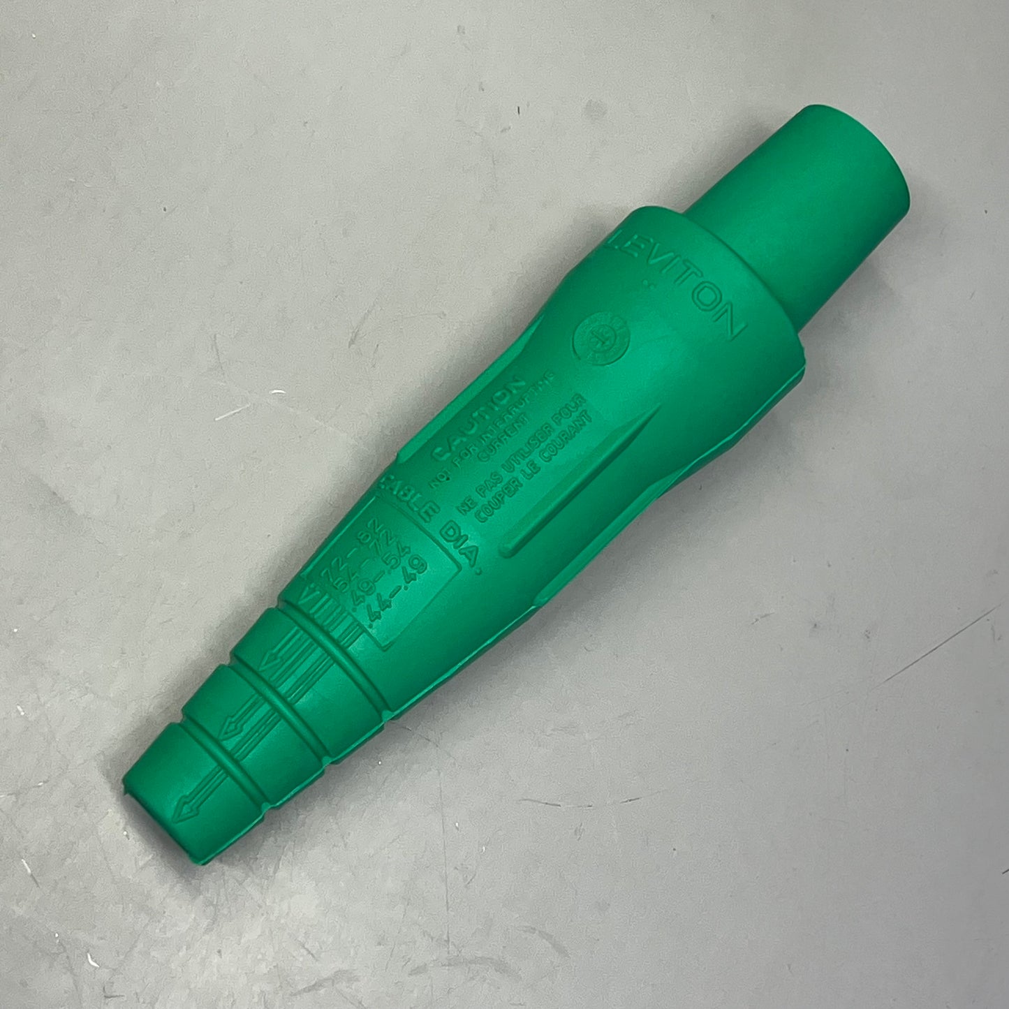 LEVITON Double Set Screw Termination Female #2 -2/0 AWG 16 Series Green 16D31-UG