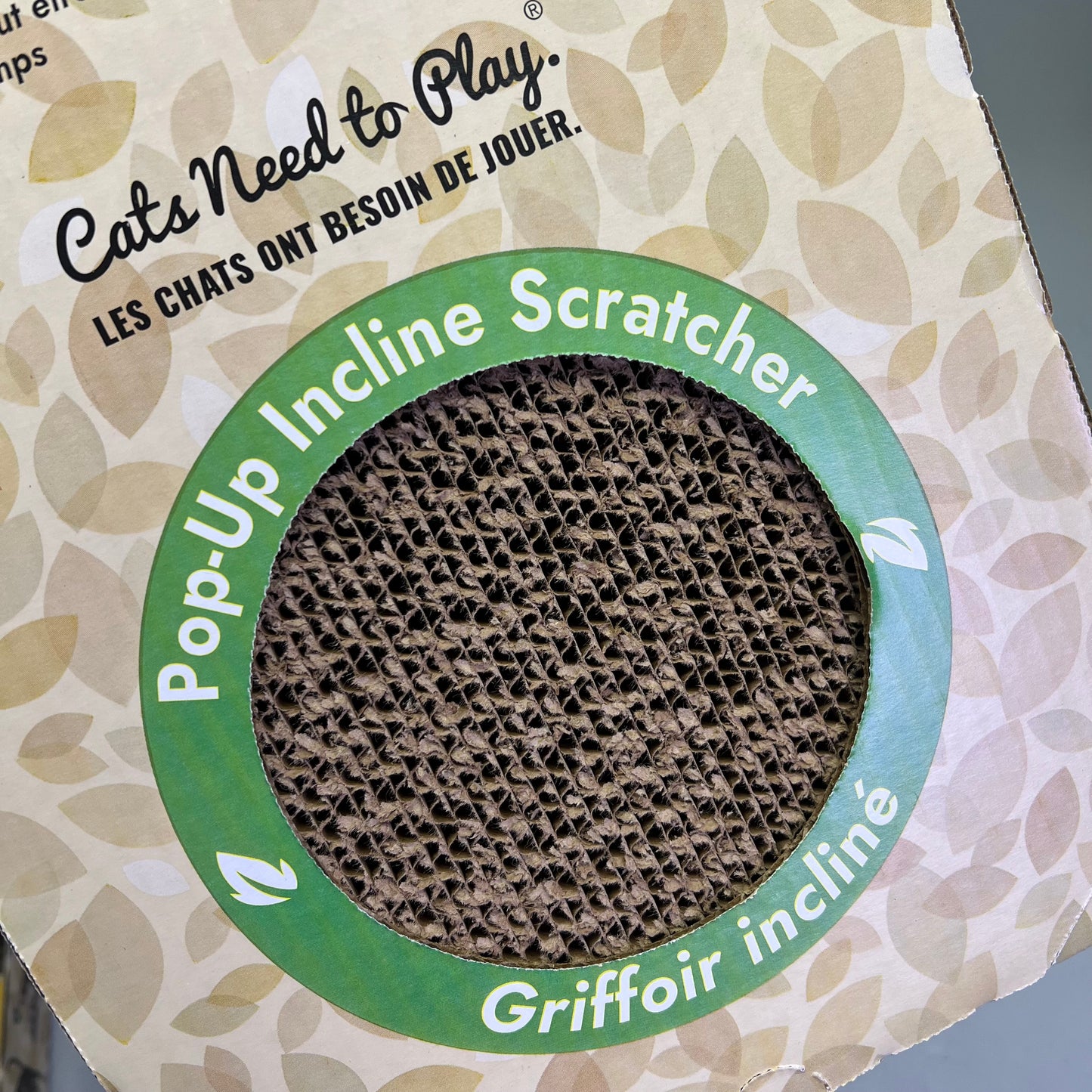 KONG (2 PACK) Naturals Pop-Up Incline Scratcher W/ Catnip 19" x 10" x 1" CS11