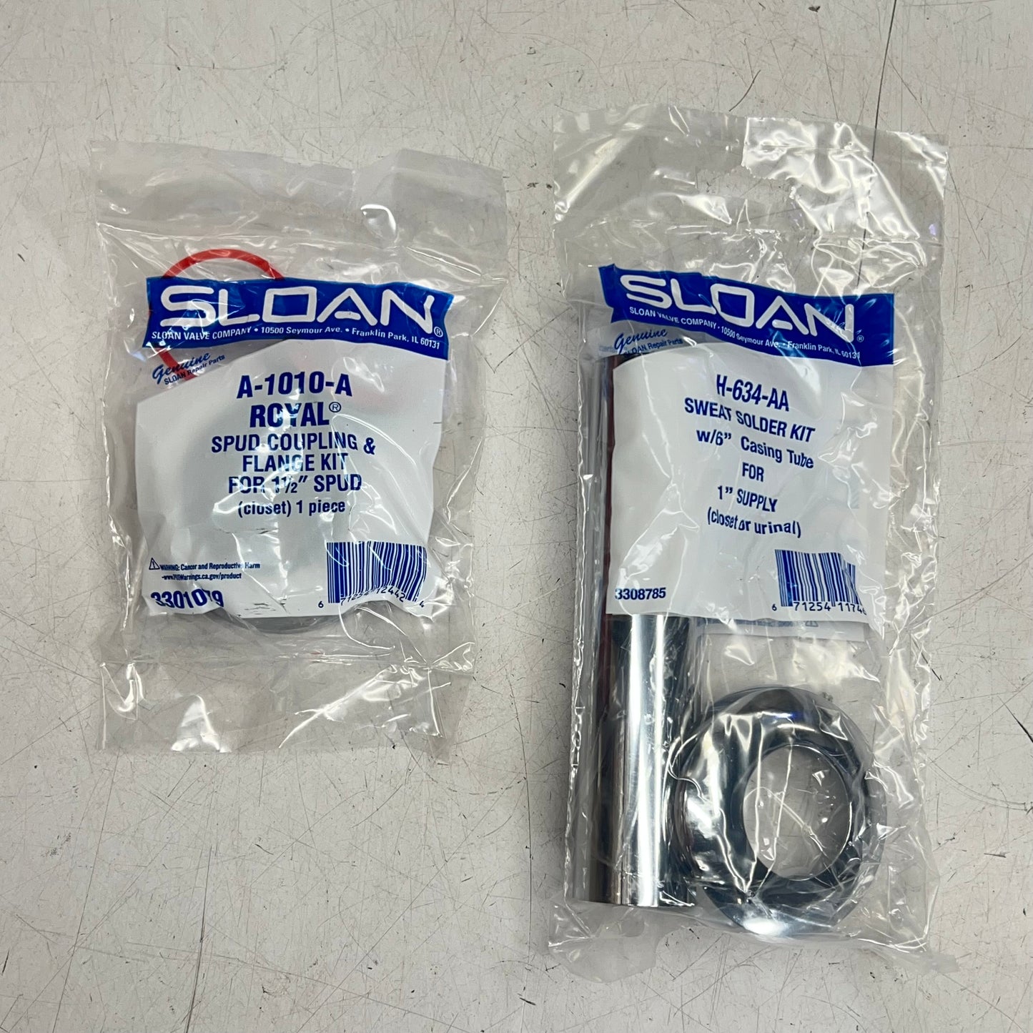 SLOAN Toilet Uppercut Manual Dual-flush Flushometer 1.6/1.1 GPF Chrome WES-111