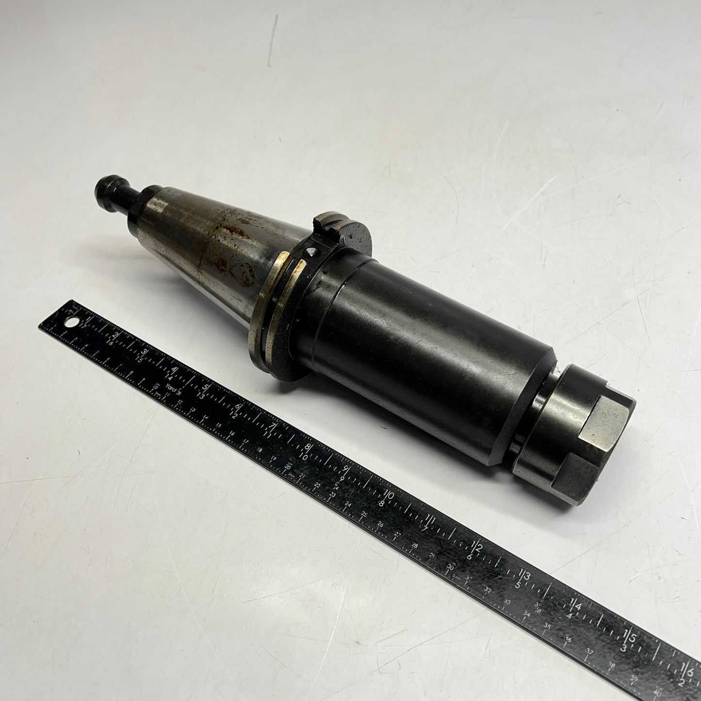 Taper Shank Tool Holder & Pull Stud For CNC Milling Machine  ~1" Hole Dia (Used)