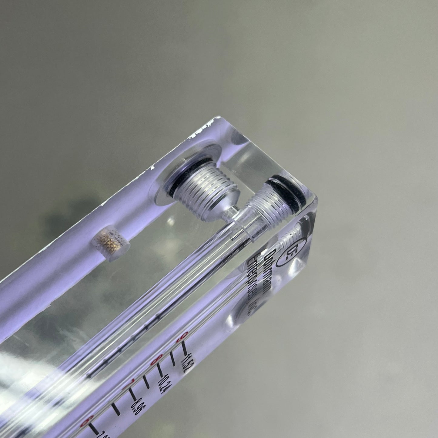 DOHRMANN ENTERPRISES INC. Flowmeter For 1/4"IDx3/8"ID Hose 6.5" Clear FM-1008.5