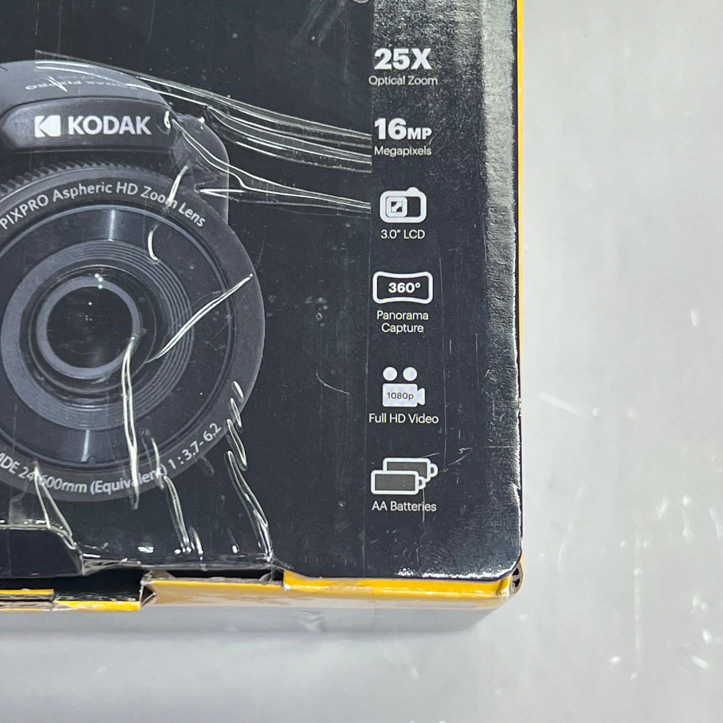 ZA@ KODAK PIXPRO Astro Zoom Digital Camera 25X Optical Zoom Black AZ255 Like New