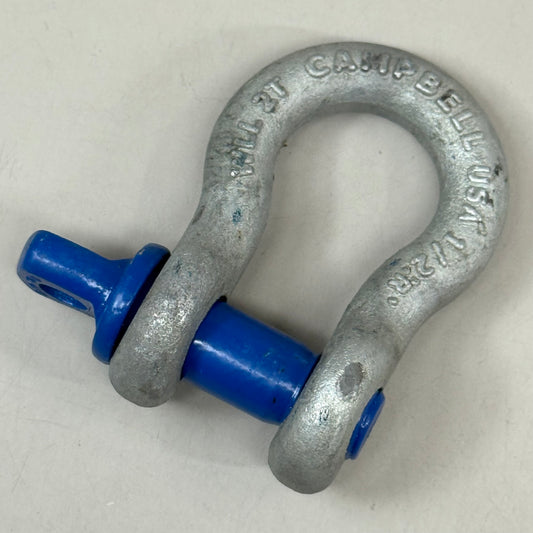 CAMPBELL Screw Pin Anchor Shackles 2 Ton Wll  1/2 in #5410835