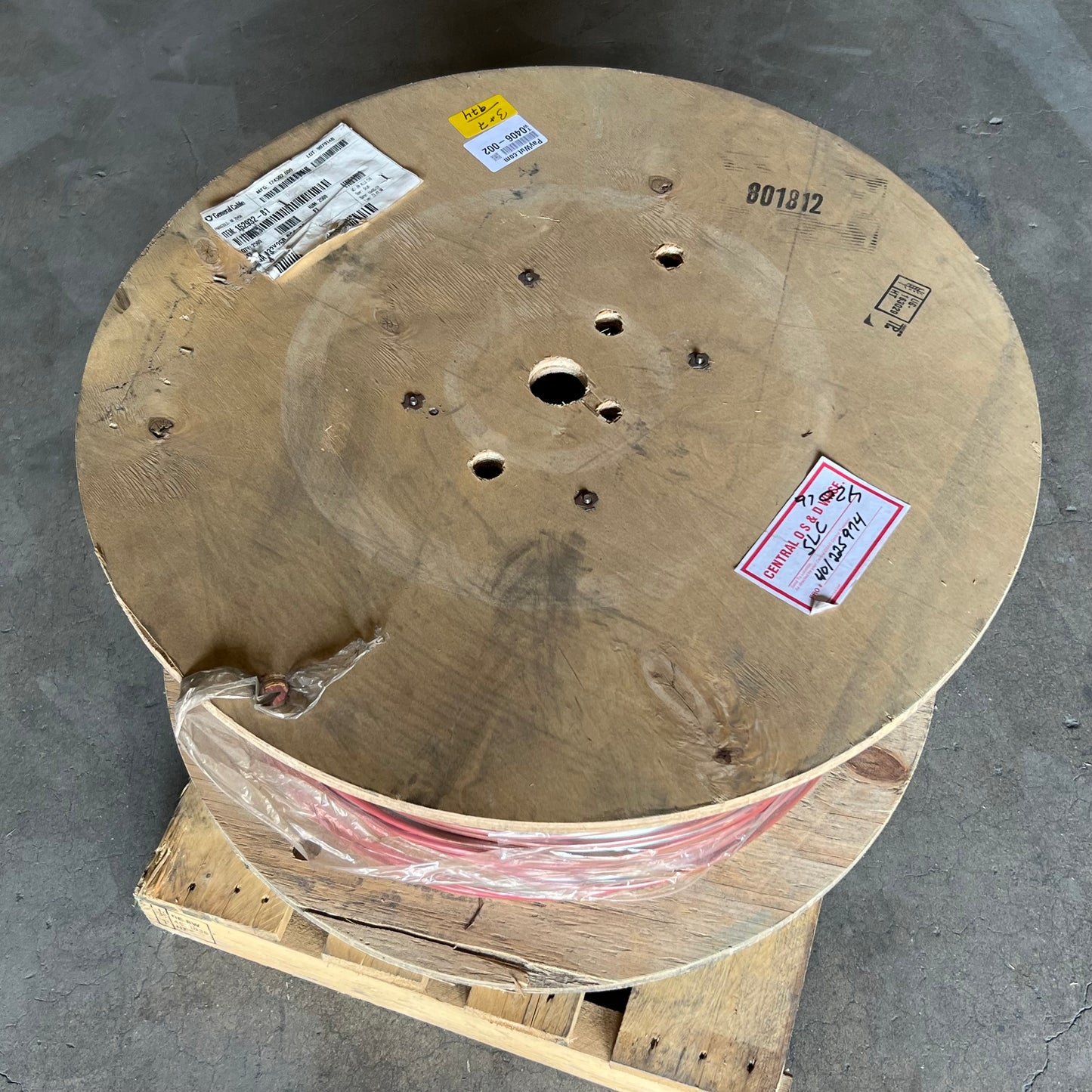 General Cable 2C XLLG CV8 Red Power Cable – 2500 Ft Spool, 15293281 New