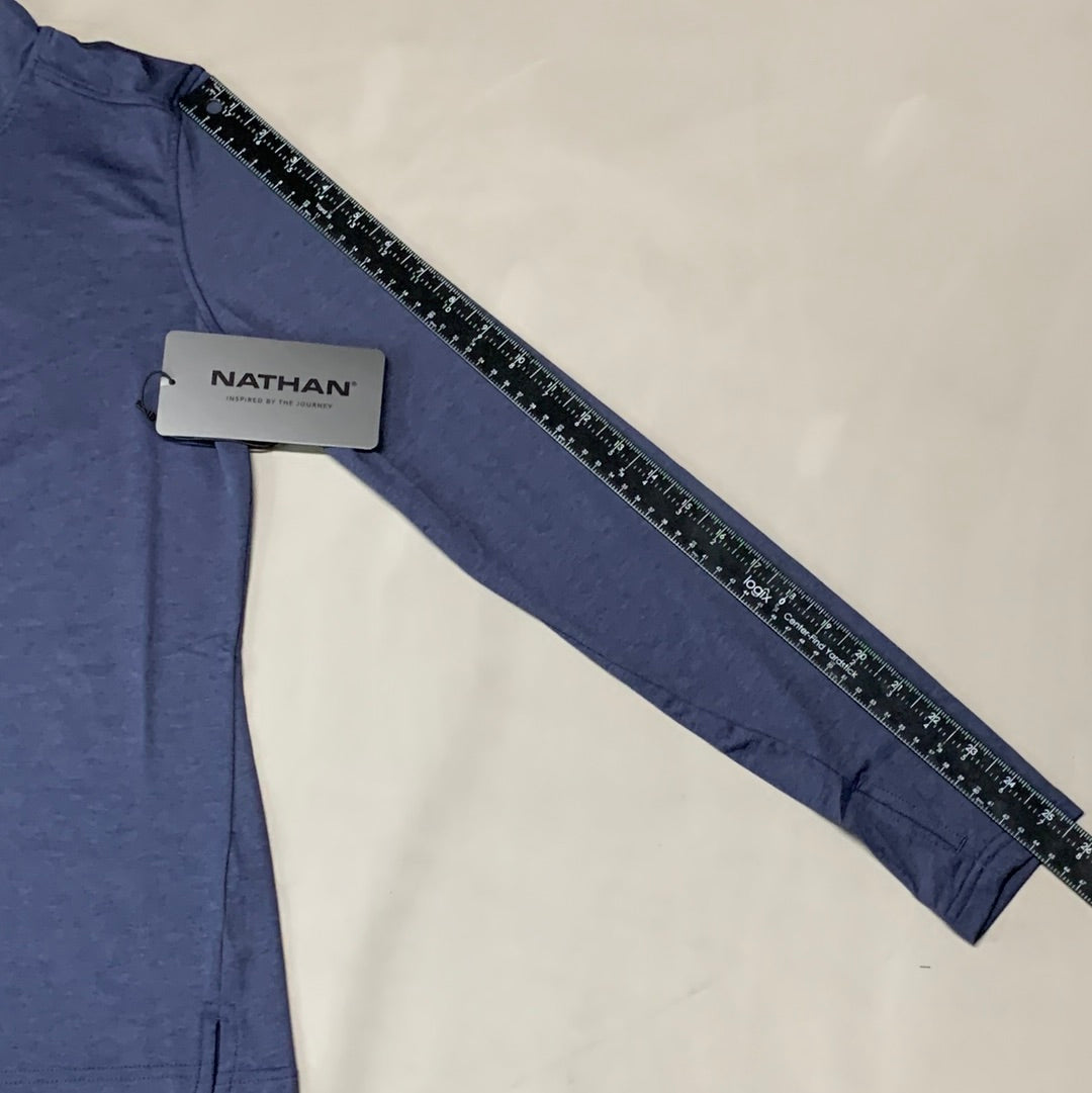 NATHAN 365 Hooded Long Sleeve Shirt Women's Sz XS Peacoat NS50080-60135-XS (New)