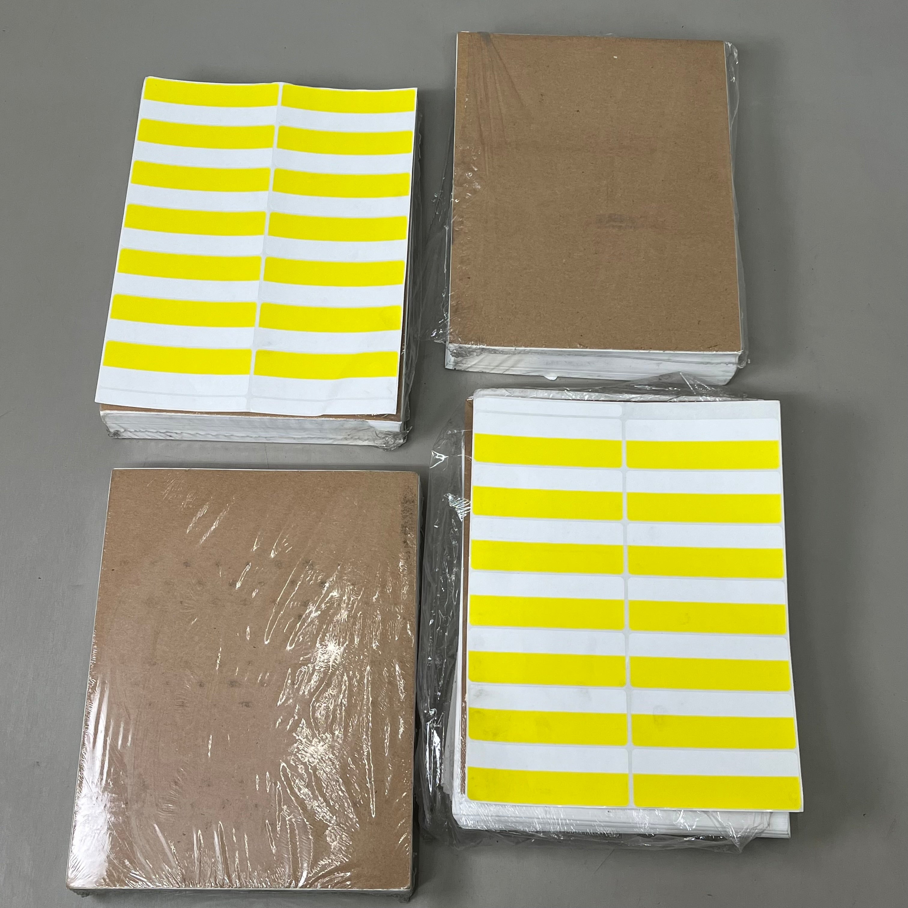 ZA LABELS (1,000 SHETS) White/Yellow Adhesive Labels A PayWut
