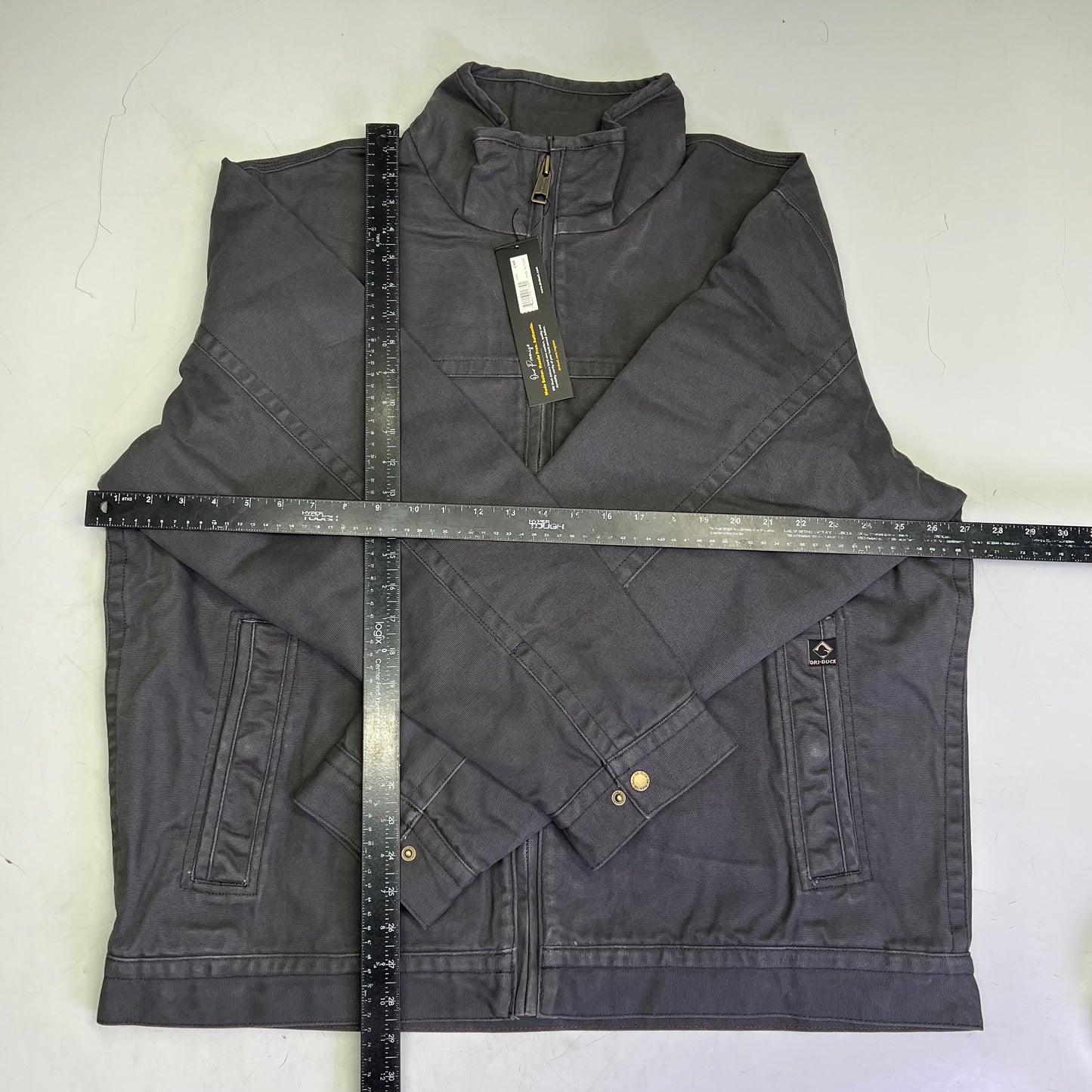 DRI DUCK Canvas Comfort Maverick Workman Jacket Men's Sz XL Charcoal 5028