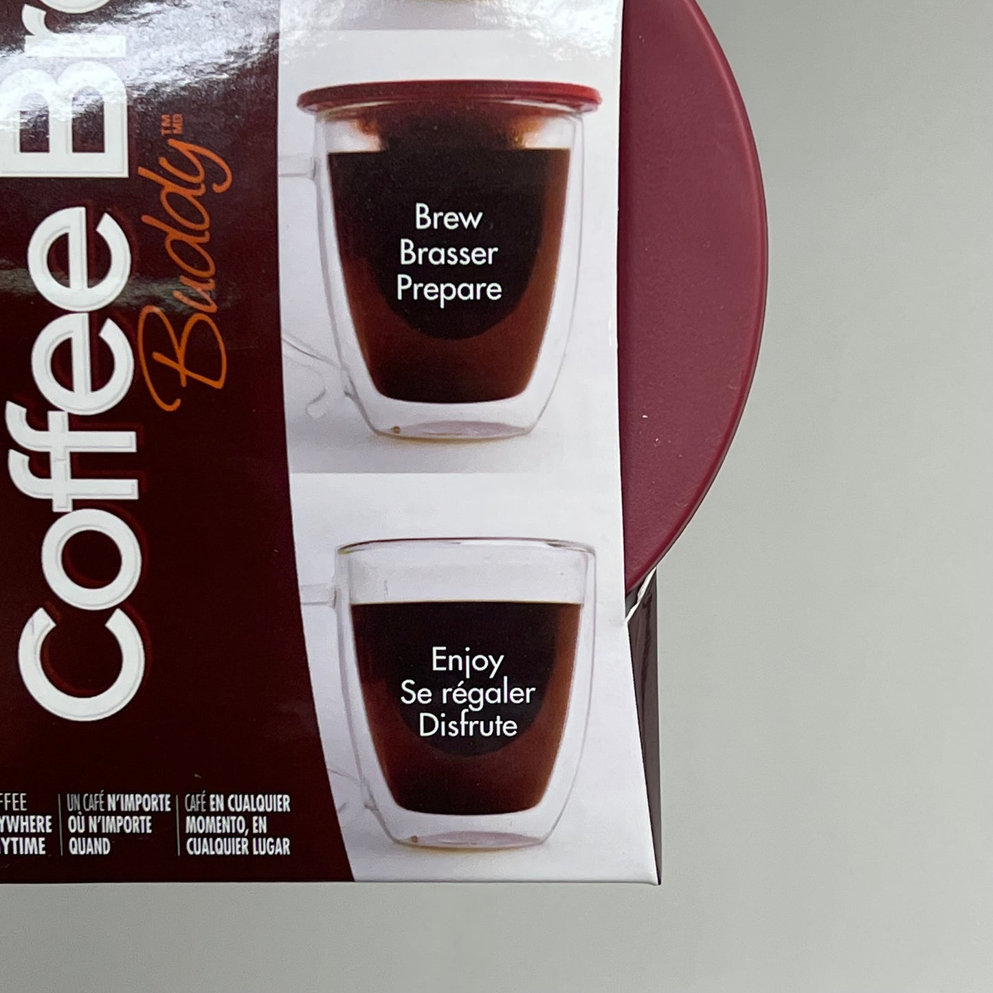 EPOCA (3 PACK) Primula Single Serve Portable Coffee Brew Buddy Maroon PVBR-0146