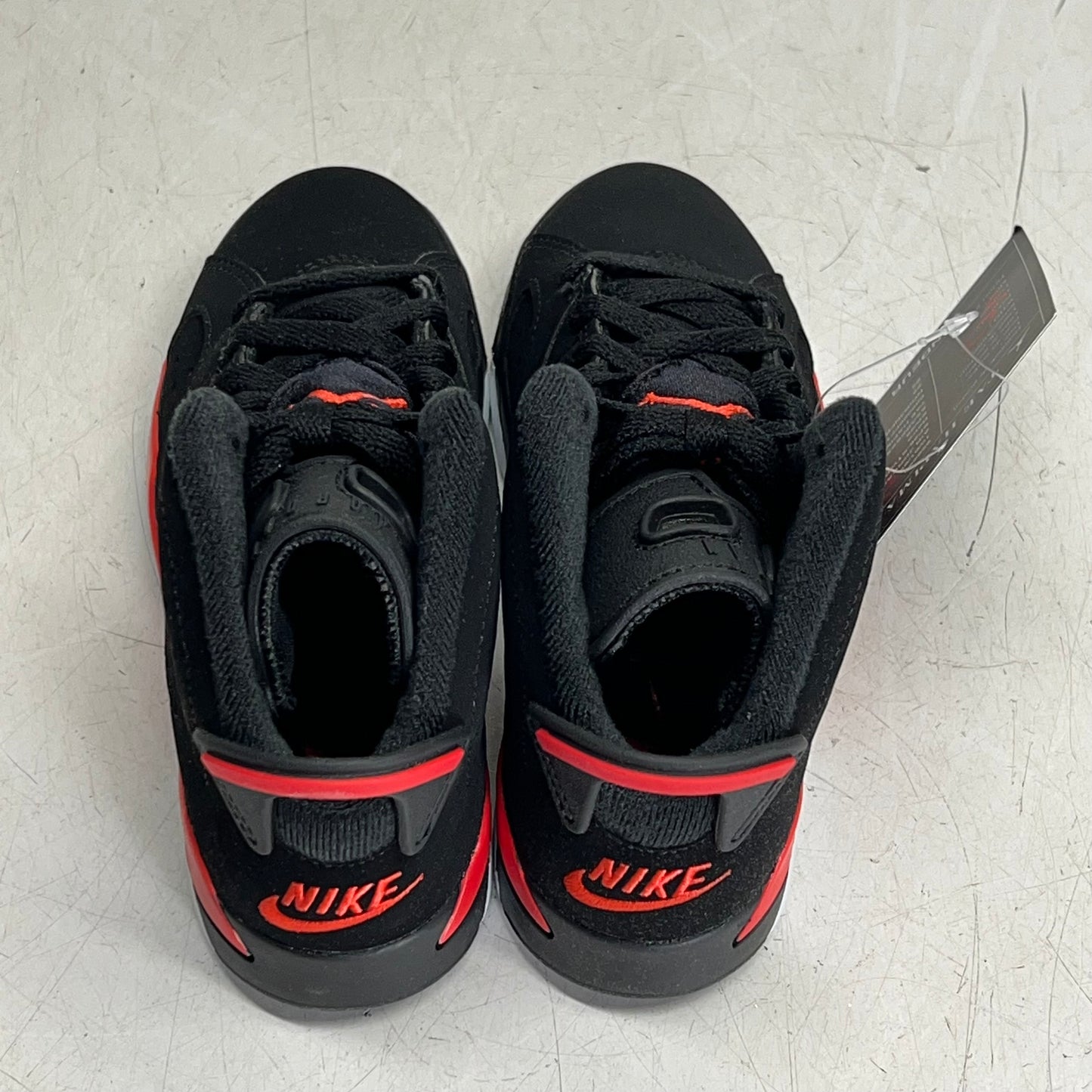 AIR JORDAN Kids Preschool 6 Retro Basketball Shoes Boys Sz 10 5C Black/Crimson