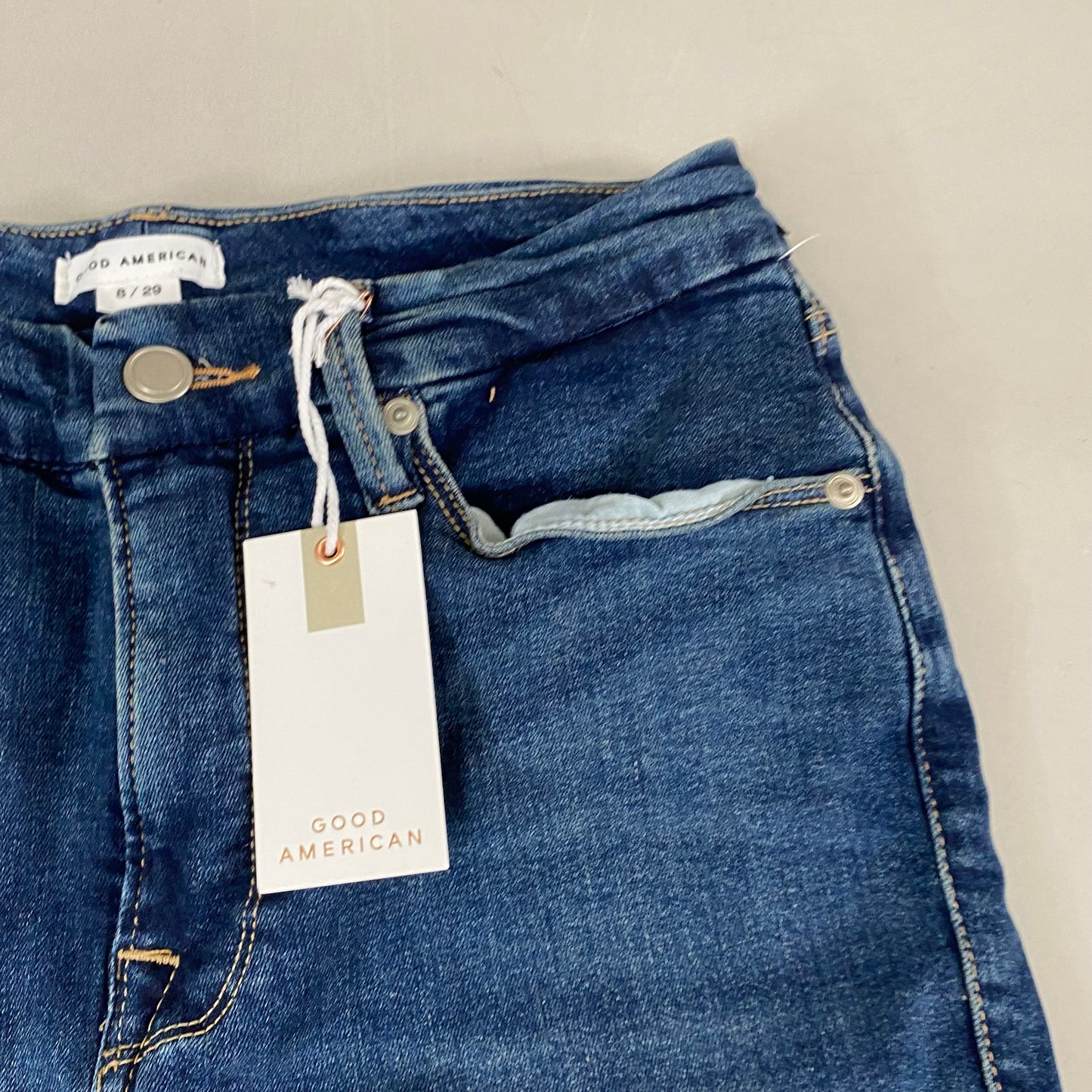 GOOD AMERICAN Good Legs Skinny Jeans Women's Sz 8 Blue004 GLS873T