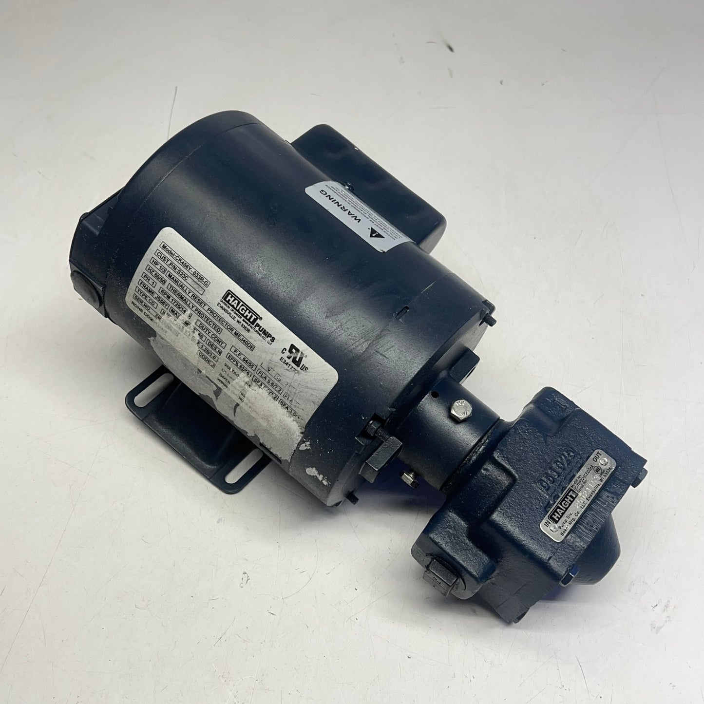 HAIGHT Pump & Motor Hot Oil/fryer Unit 1/3HP 115V CK456Y-033R-G (New Other)