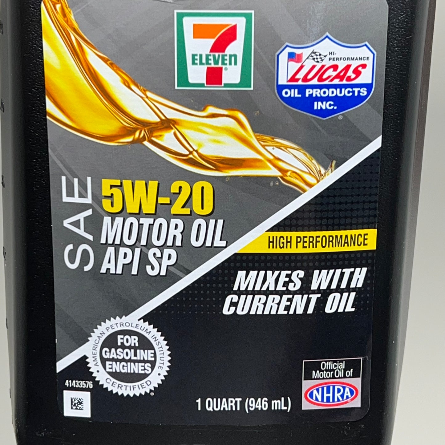 7 ELEVEN (6 PACK) SAE 5W-20 Motor Oil High Performance Gasoline Engines 1qt BB 01/24