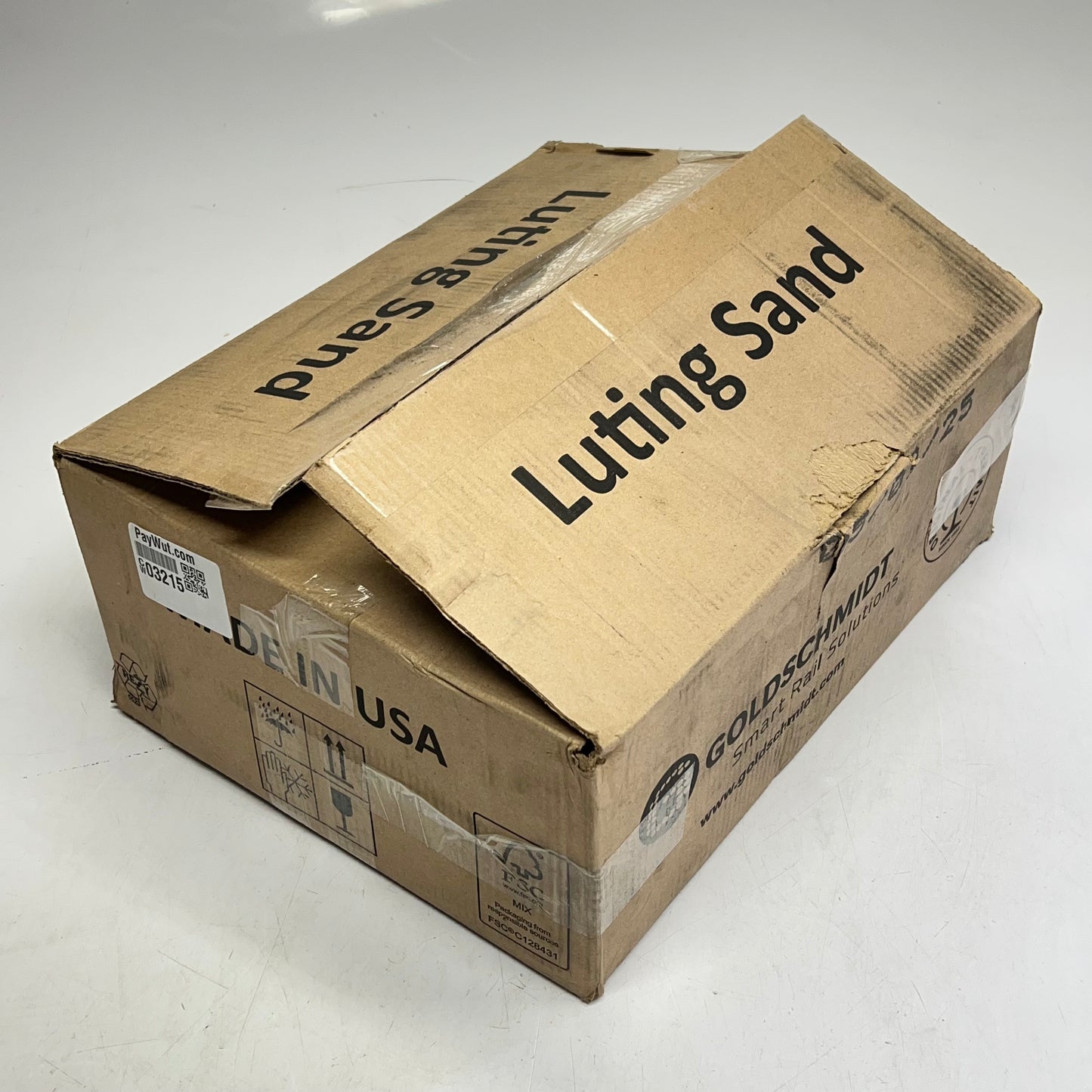 GOLDSCHMIDT (4 PACK, 9LBS EACH) Luting Sand For High Temp Thermite Welding Tan