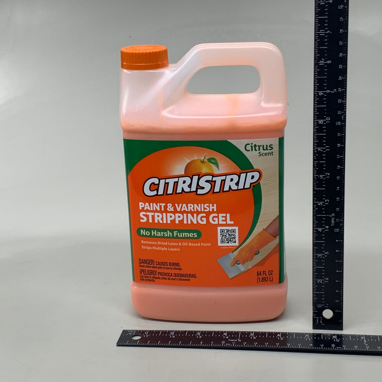 CITRISTRIP (2 PACK) Paint & Varnish Stripping Gel No Harsh Fumes 64 oz Bottle HCSG803