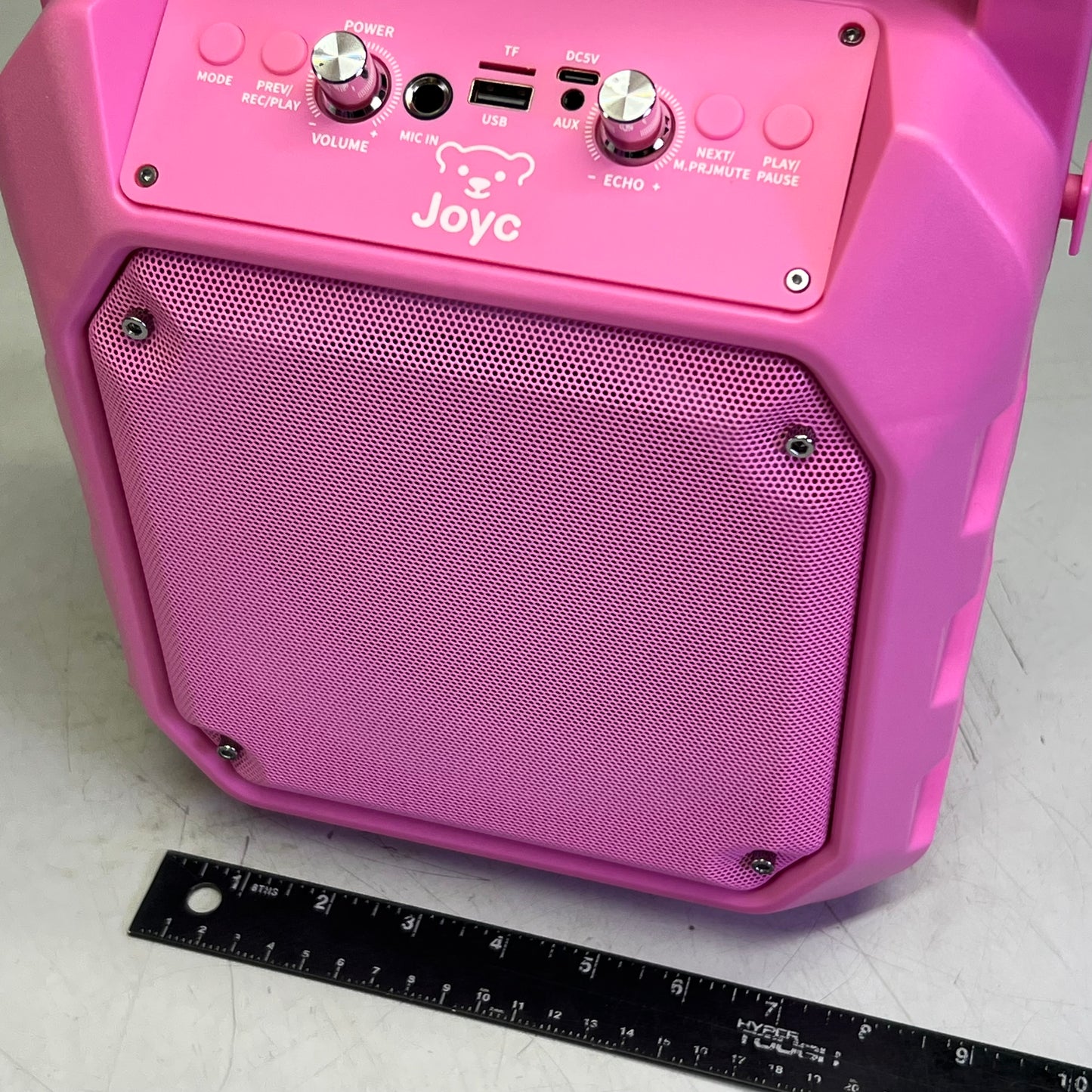 JOYC Mic Drop Karaoke Machine With 2 Wireless Mics & RGB Lights 2AKZ8-LBS237