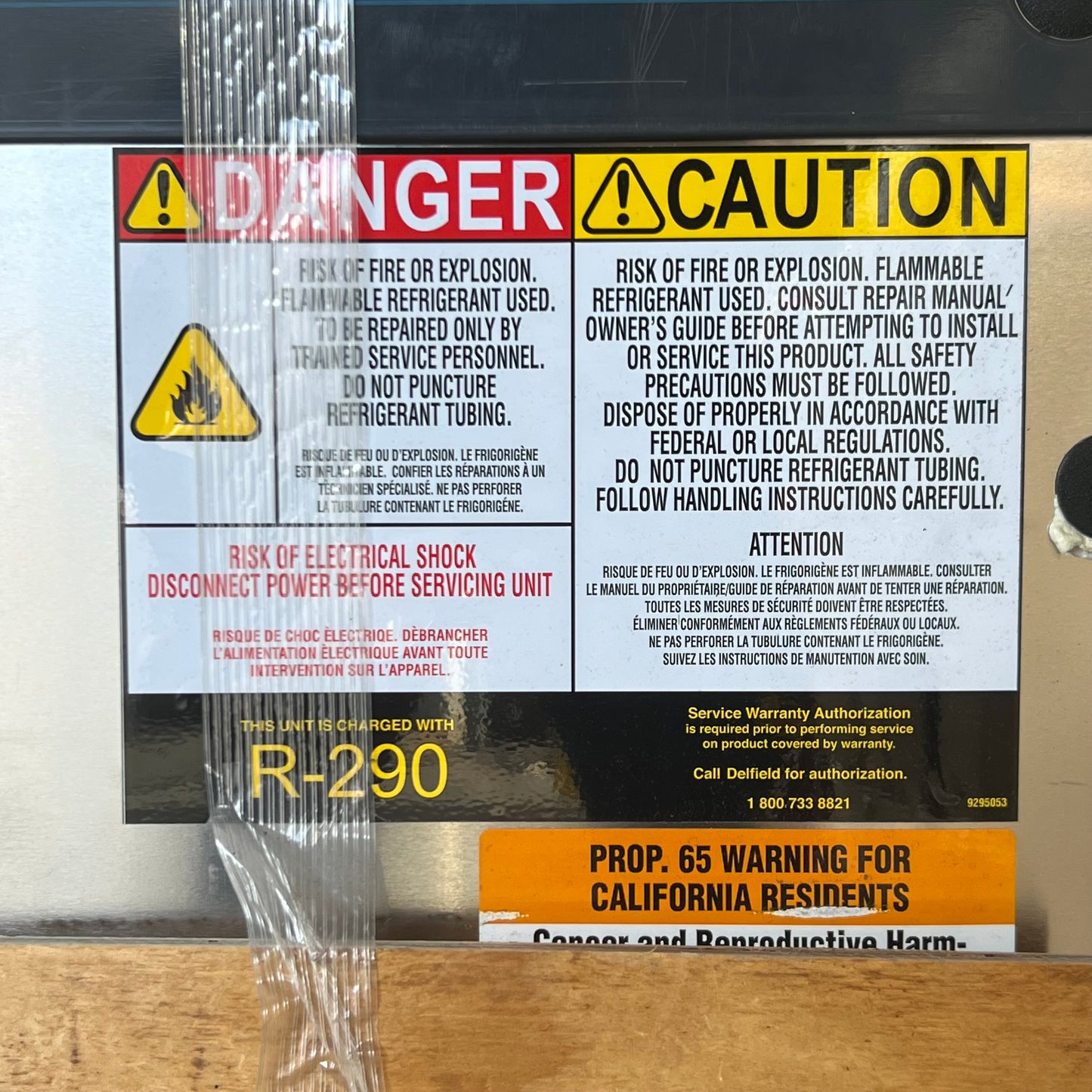 ZA@ Pallet of DELFIELD Cooler Cooling Box Sz 32”W x 60”L x 35”H  4460NP-24M-M777