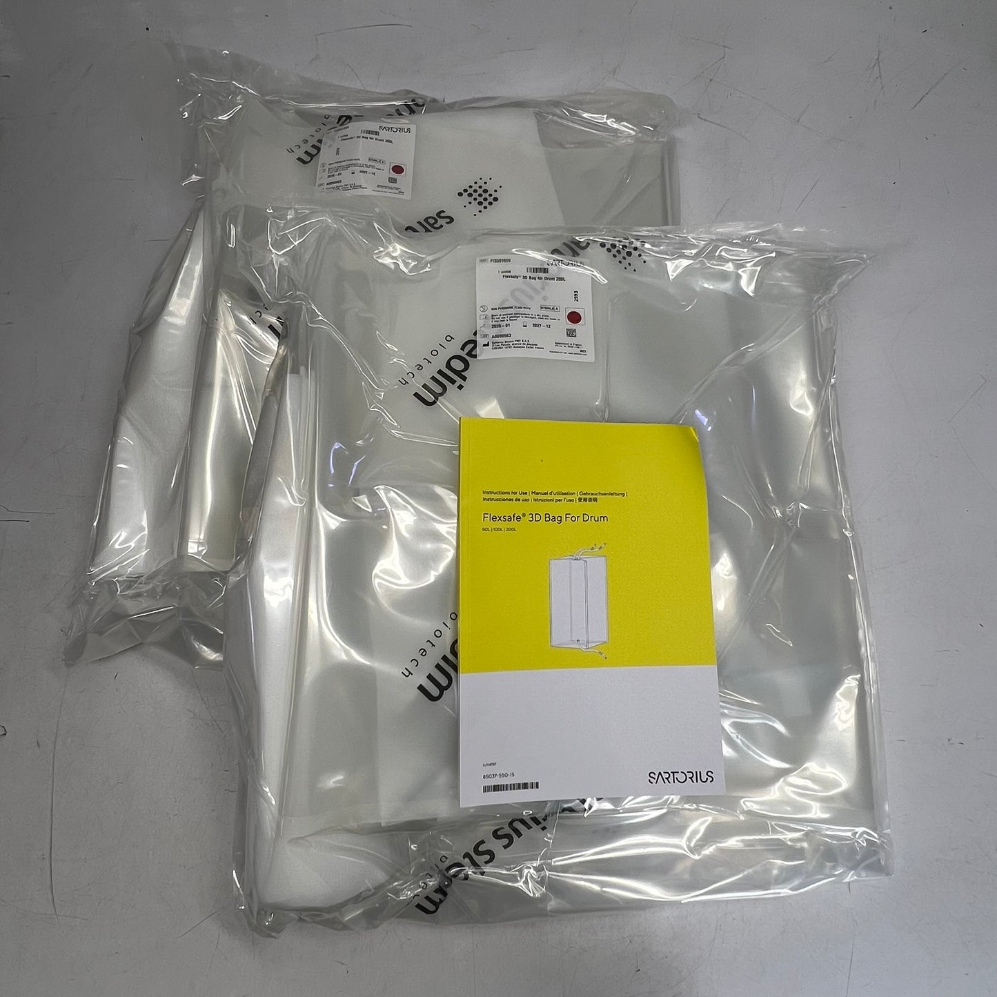 SATORIUS Flexsafe 3d Bag Single Use for Biopharmaceutical Fluids 200 L FIS501659