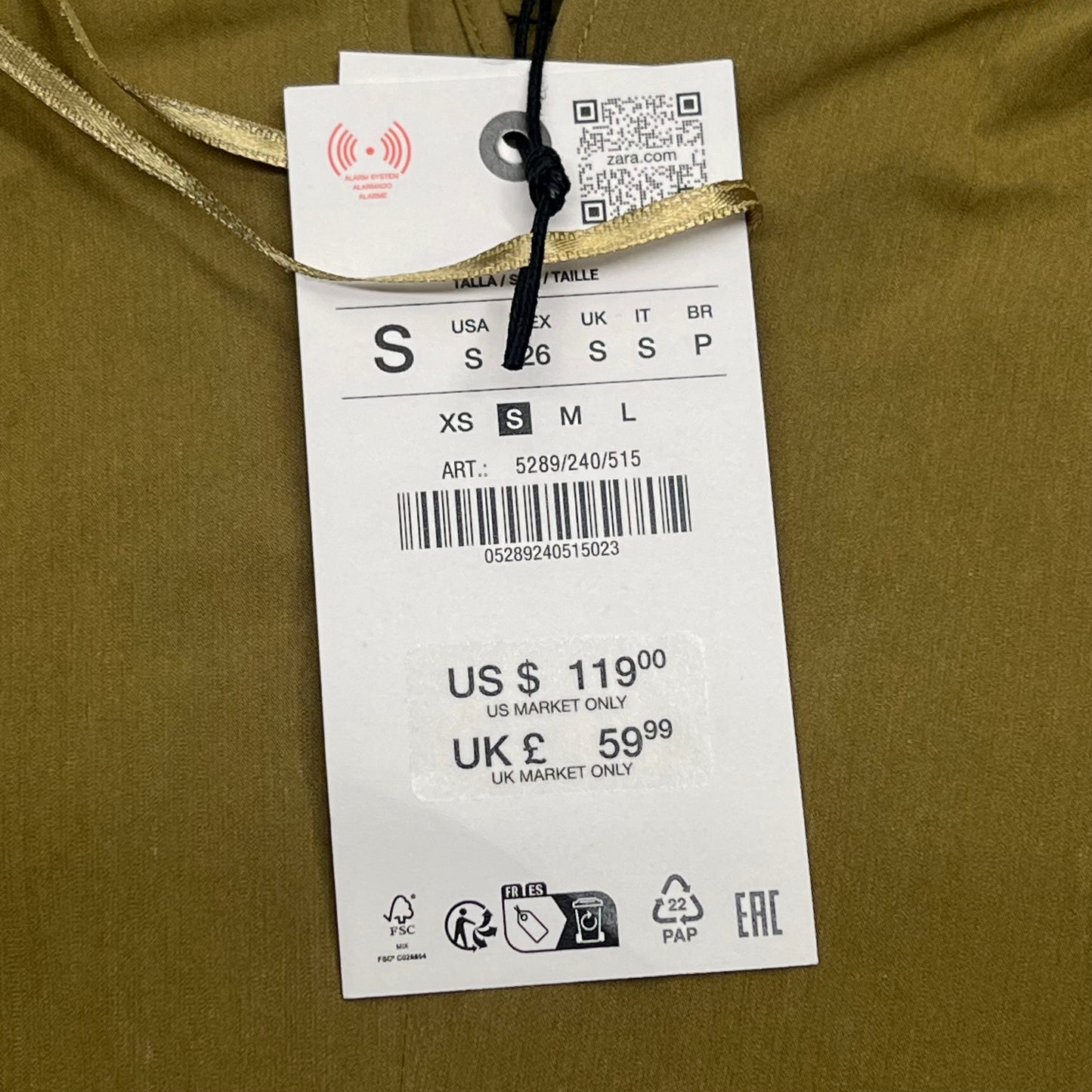 ZA@ ZARA Lot Of Assorted Clothing Dresses, Blouses & Bottoms Women's Sz S & M