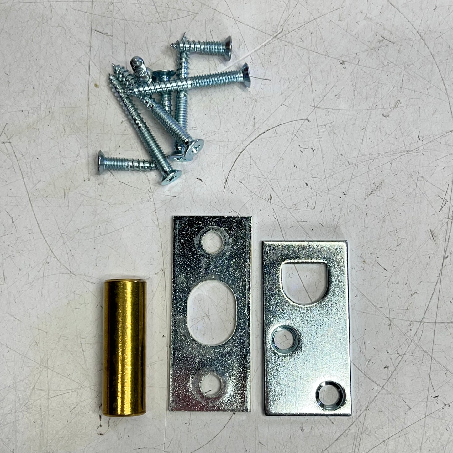 ROCKWOOD Lever Extension Flush Bolt Hardware Satin Chrome Plated Brass 555-626