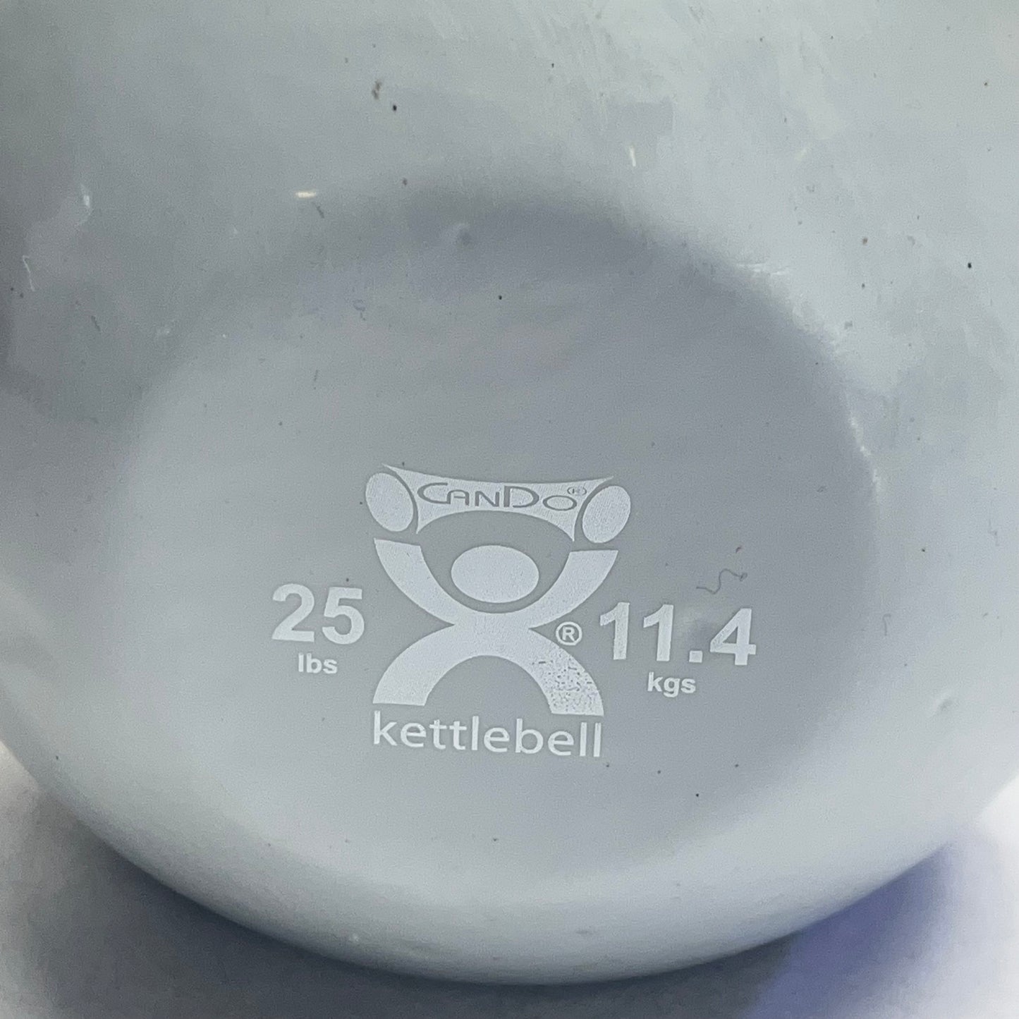 ZA@ CANDO Cast Iron Vinyl-coated Kettle Bell 256 lbs White