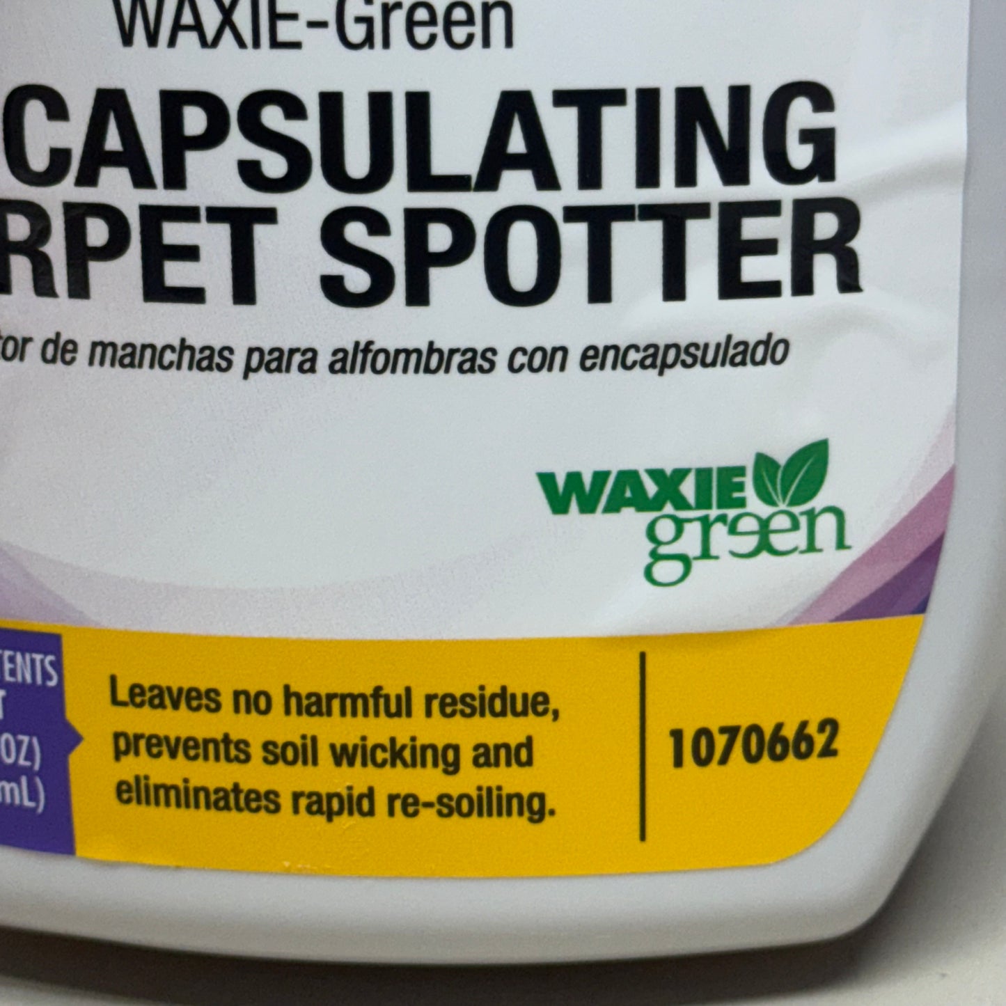 WAXIE-GREEN Encapsulating Carpet Spotter 32 fl oz White 1070662