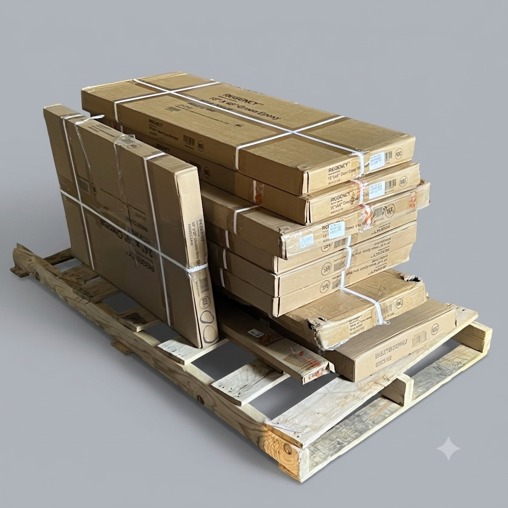 ZA@ Pallet of REGENCY Epoxy Wire Shelf