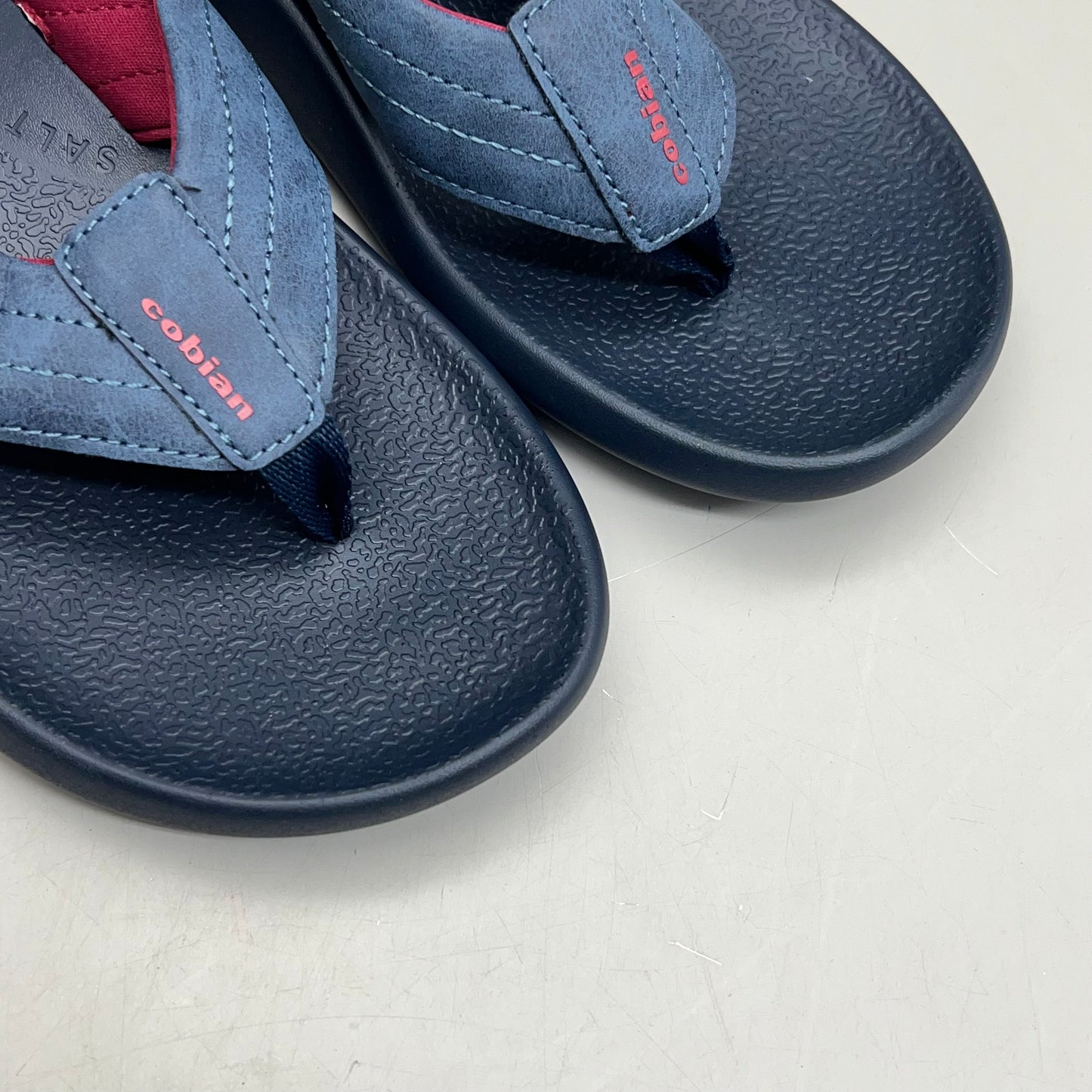 COBIAN Kandui Synthetic Leather Strap Sandals Men's Sz 8, EU 39.5 Navy KAN25-410-8