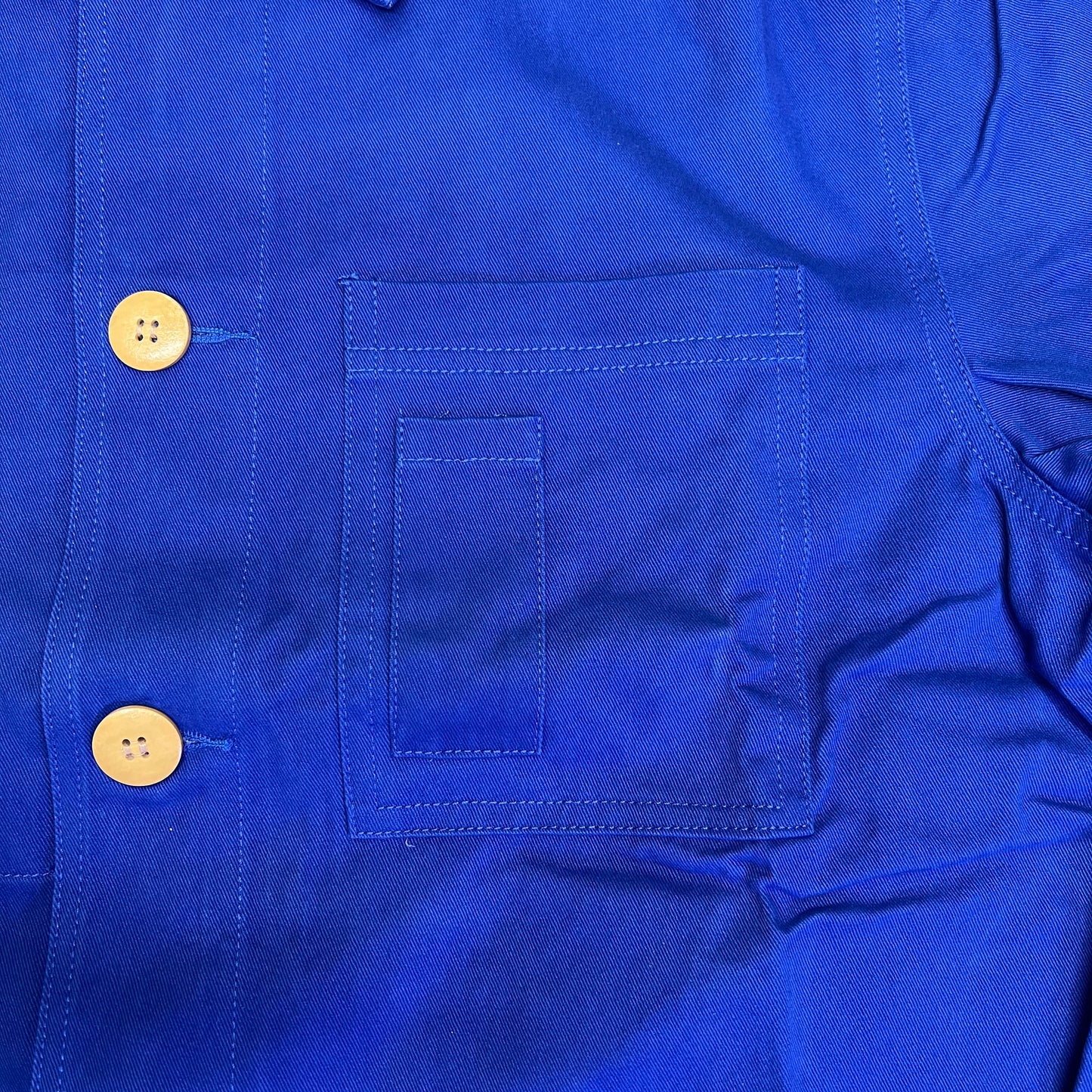 CPG CODEGRAPHY WORLDWIDE 4 Pocket Button Up Shore Coat Men's Sz L Blue