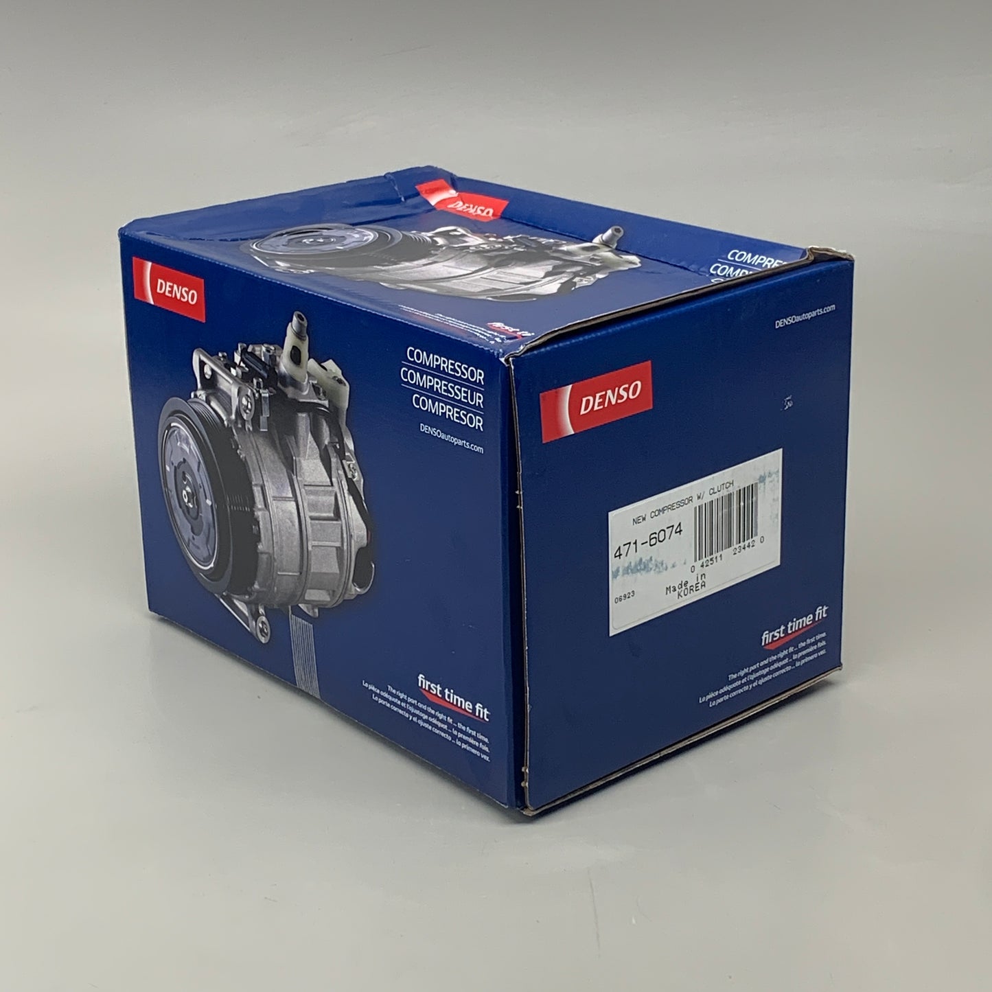 DENSO R-134A A/C Compressor With Clutch 06923 471-6074