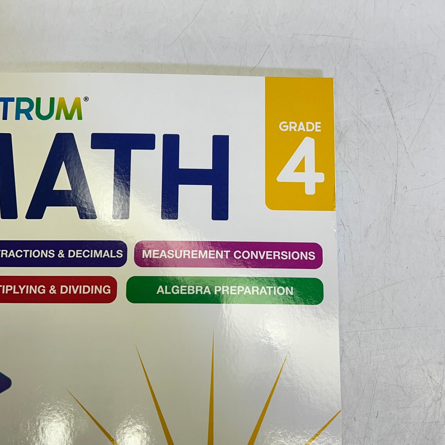 CARSON DELLOSA (2 PACK) Spectrum Math Workbook Paperback Grade 4 705503