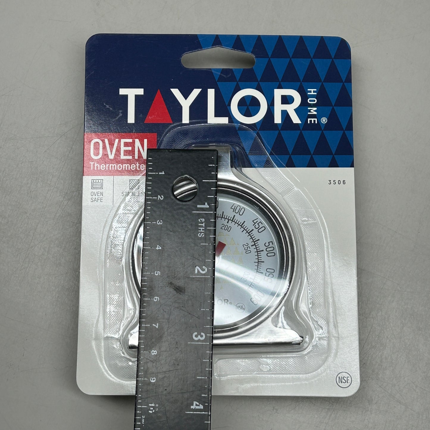 TAYLOR Analog Dial Oven Thermometer Stainless Steel 3506 (New)