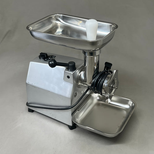 OMAS Aluminum Countertop Electric Meat Grinder Chrome TS-12E