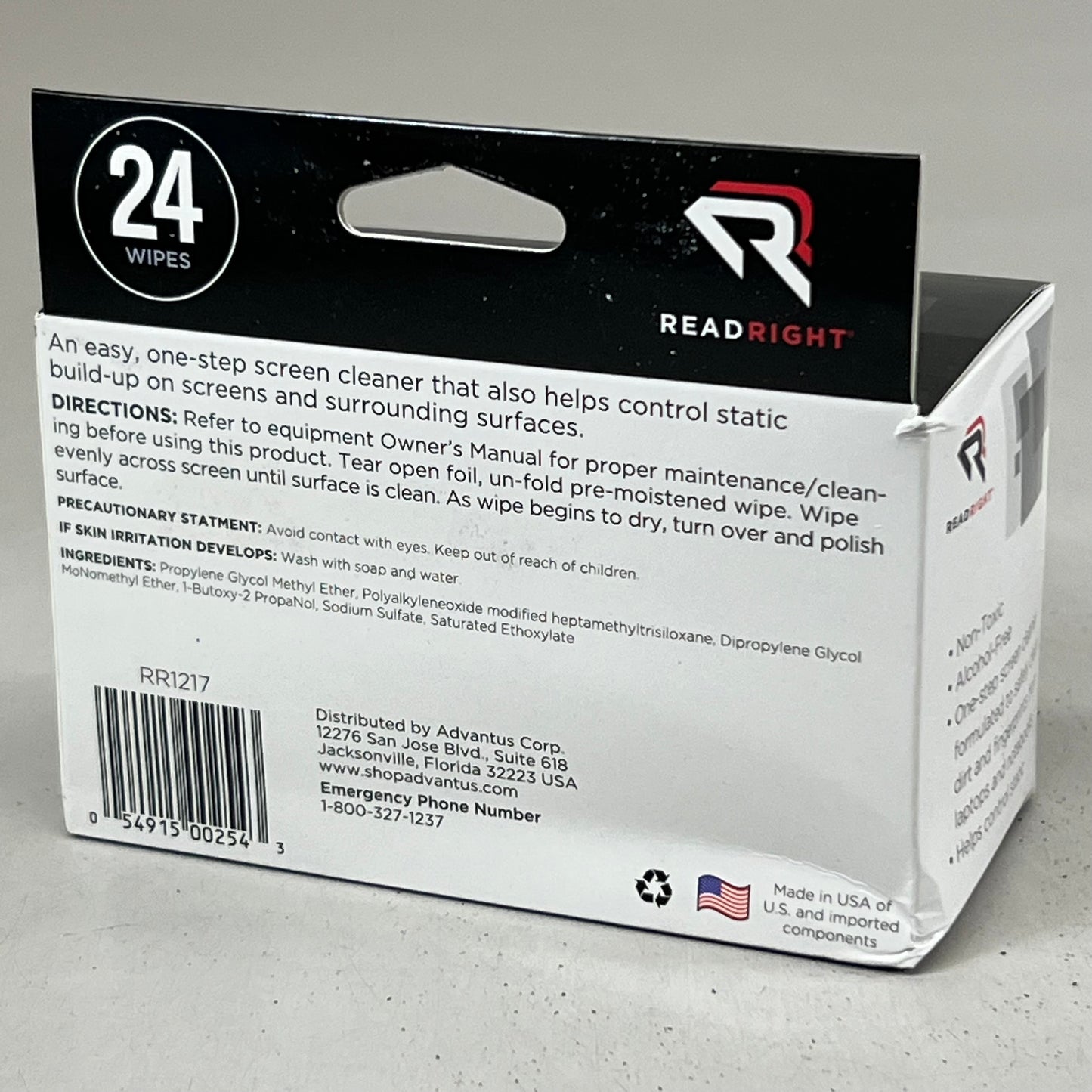 ADVANTUS NOTEBOOK (12 Pack) Screen Cleaning Pads Box Of 24 White 054915002543