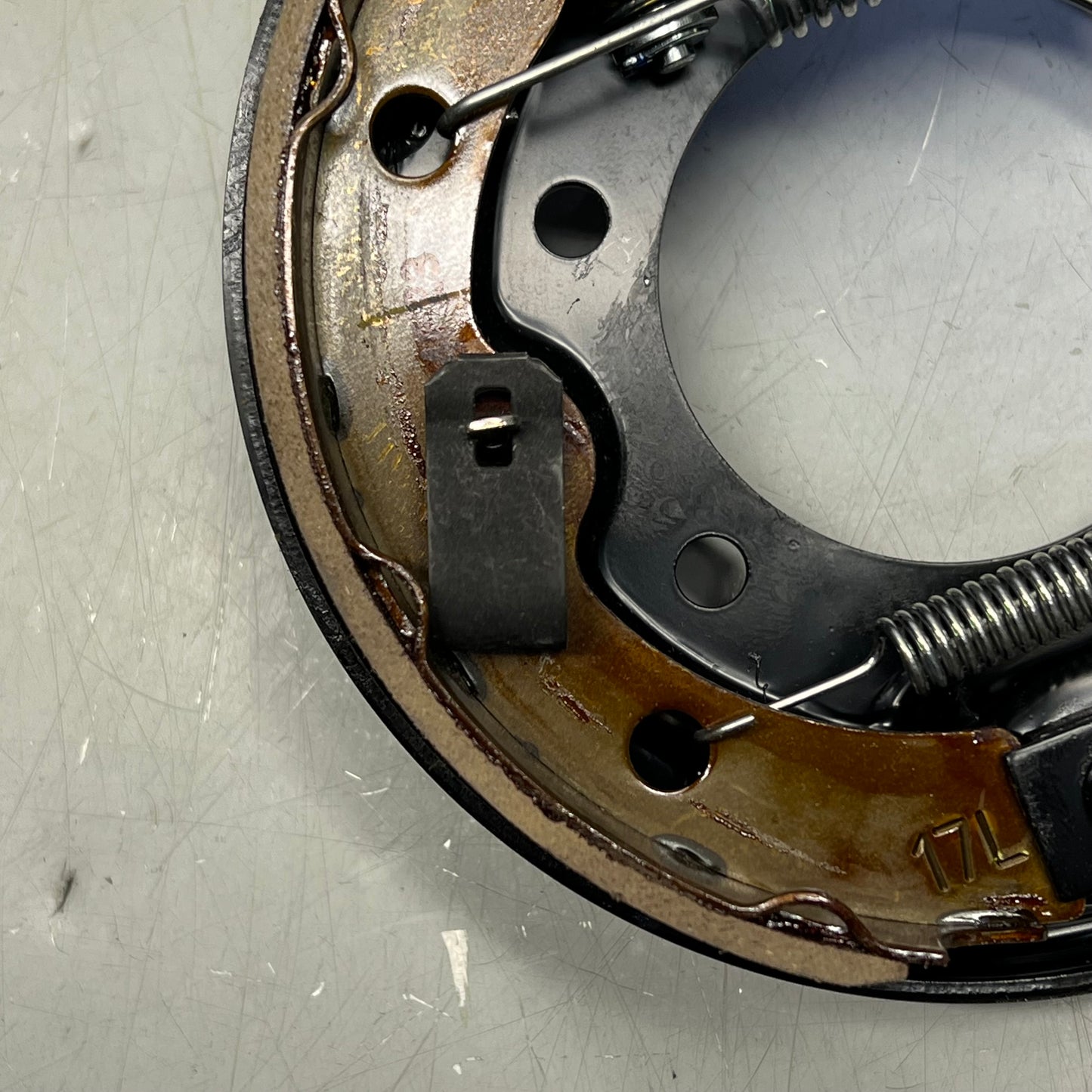 EZGO Left Rear Drum Brake Assembly 2009-25 Cable Models 160mm Dia OEM 612211