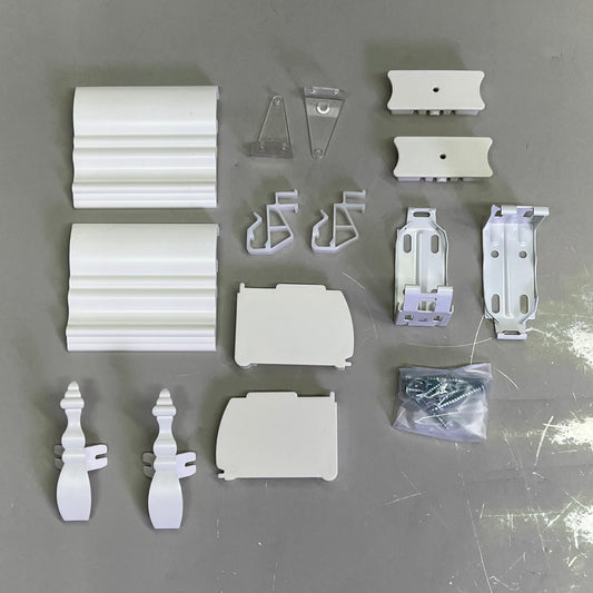 HOME DECORATORS COLLECTION Cordless Faux Wood Blinds 2.5"x 35"Wx48"L White